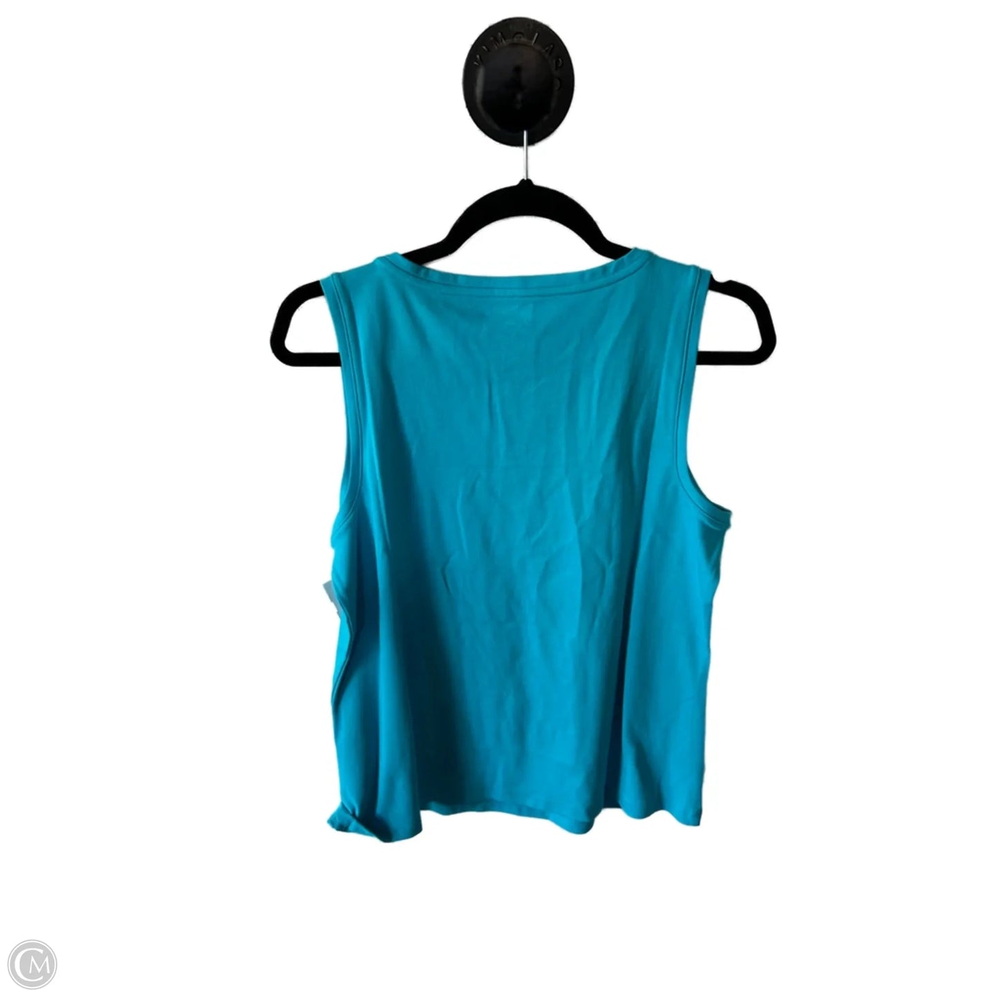 Top Sleeveless Basic By Isaac Mizrahi Live Qvc In Blue, Size: L