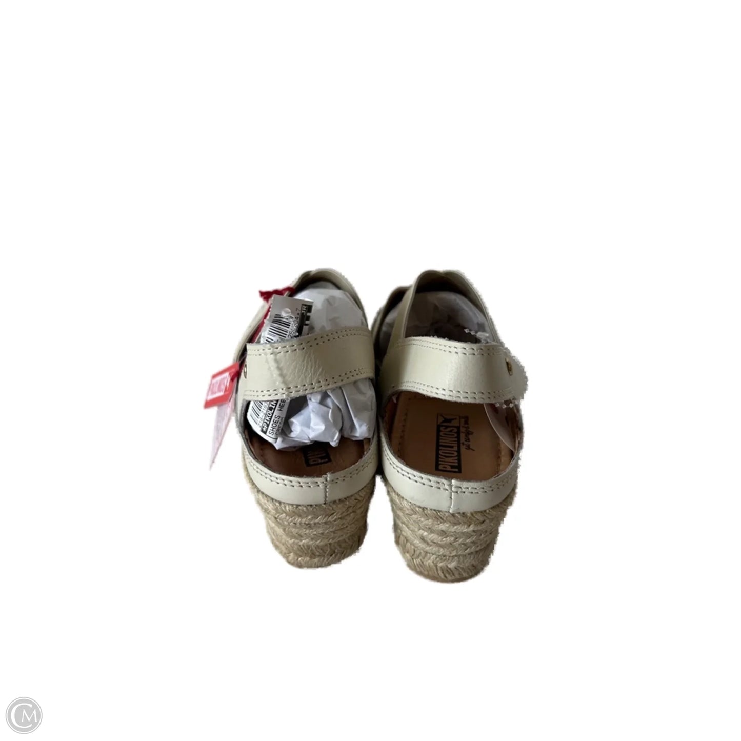 Shoes Heels Wedge By Pikolinos In Cream, Size: 8
