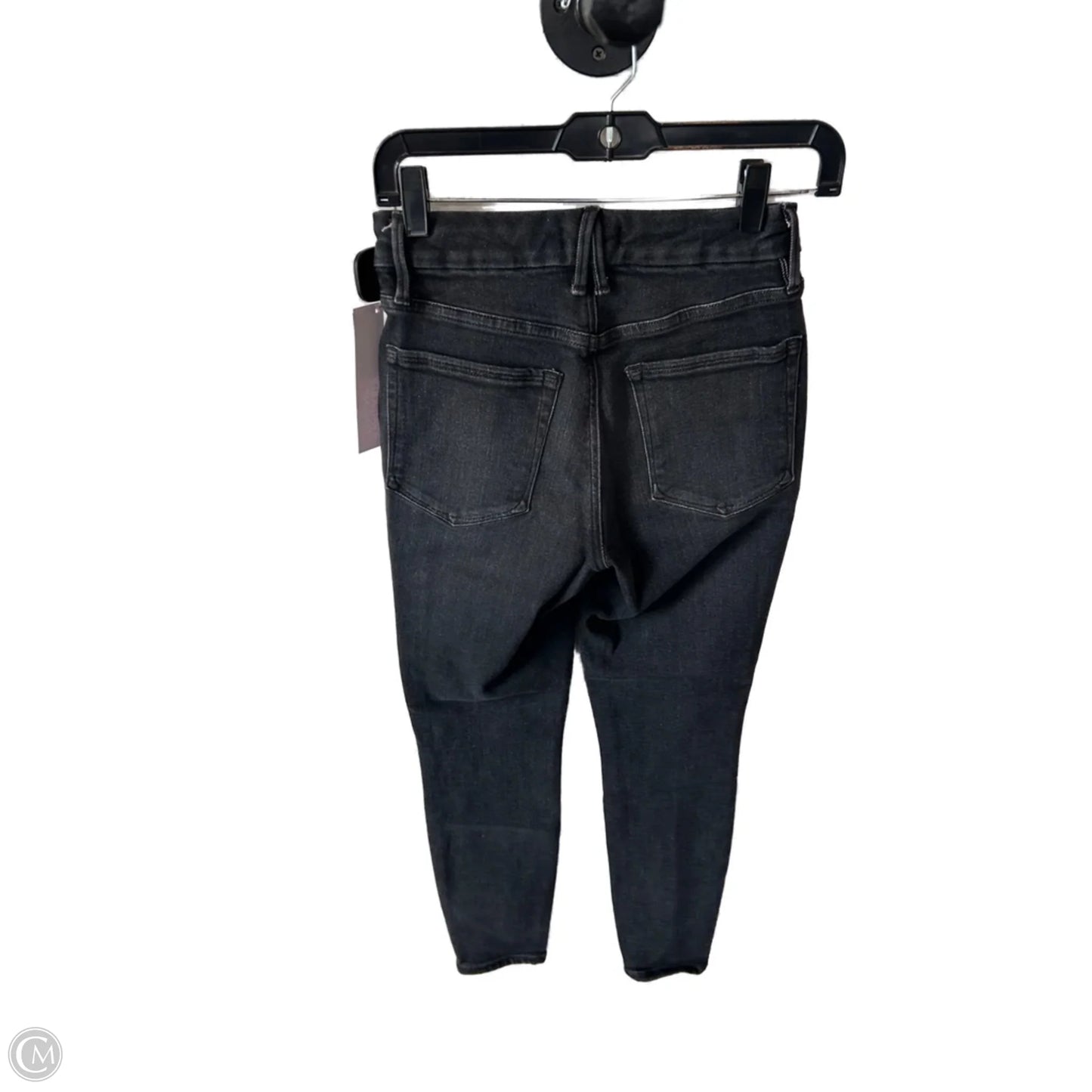 Jeans Skinny By Good American In Black Denim, Size: 2