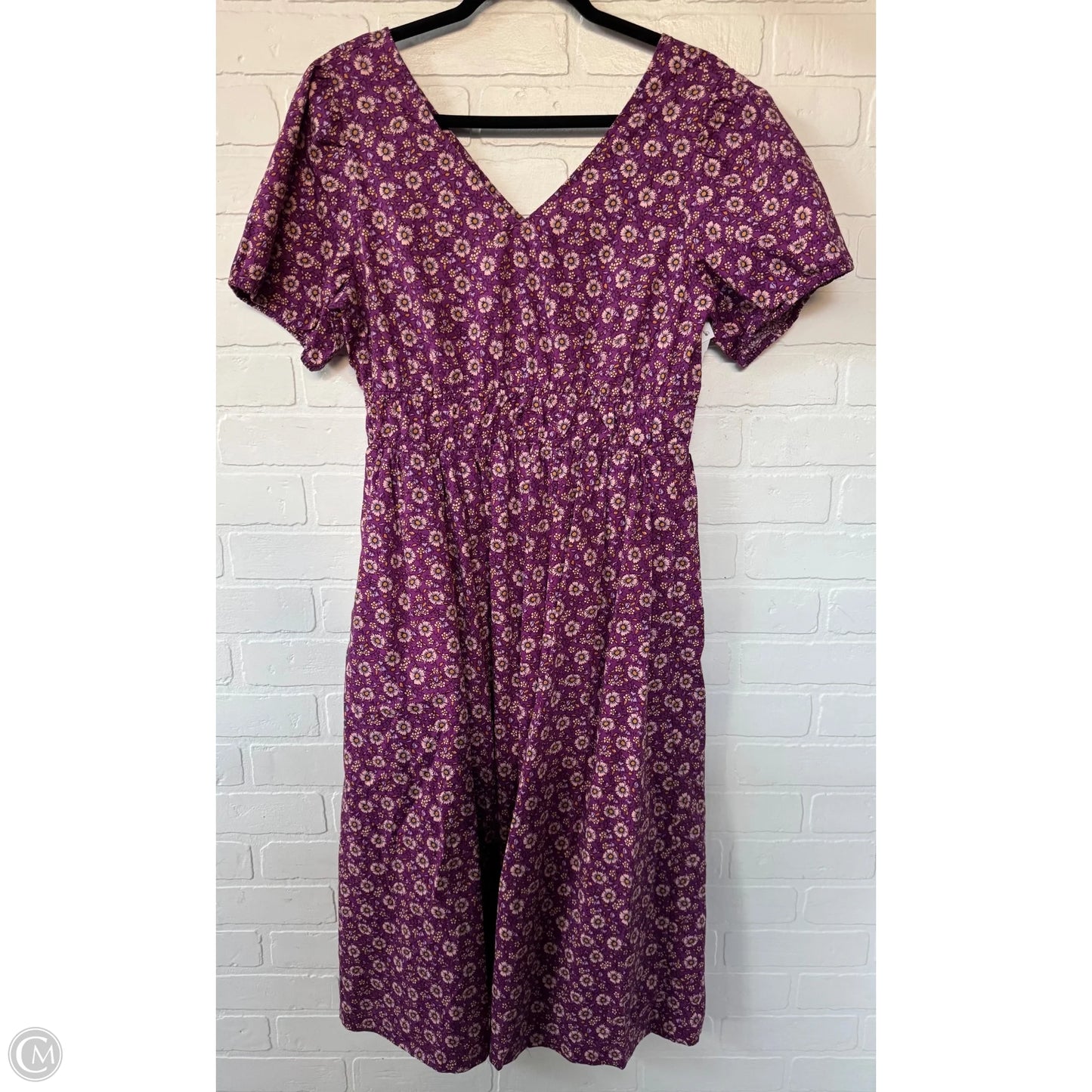 Dress Casual Midi By J. Crew In Purple, Size: L
