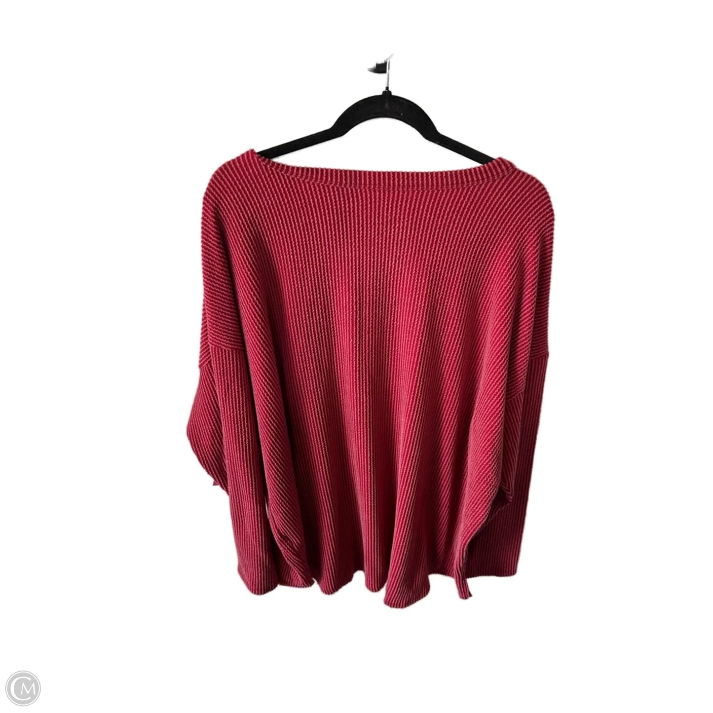 Top Long Sleeve By Maurices In Red, Size: 2x