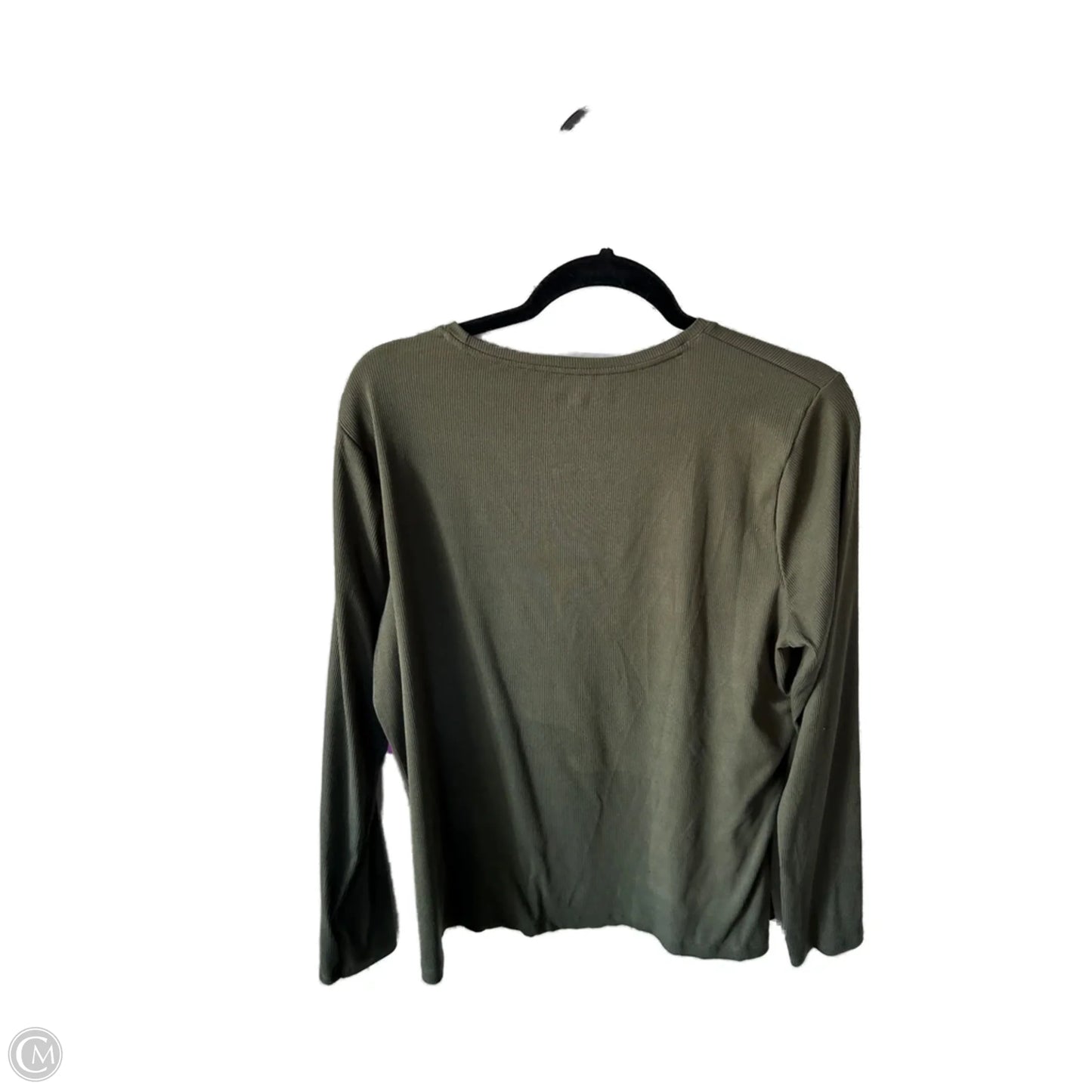 Top Long Sleeve By Nine West Apparel In Green, Size: Xl
