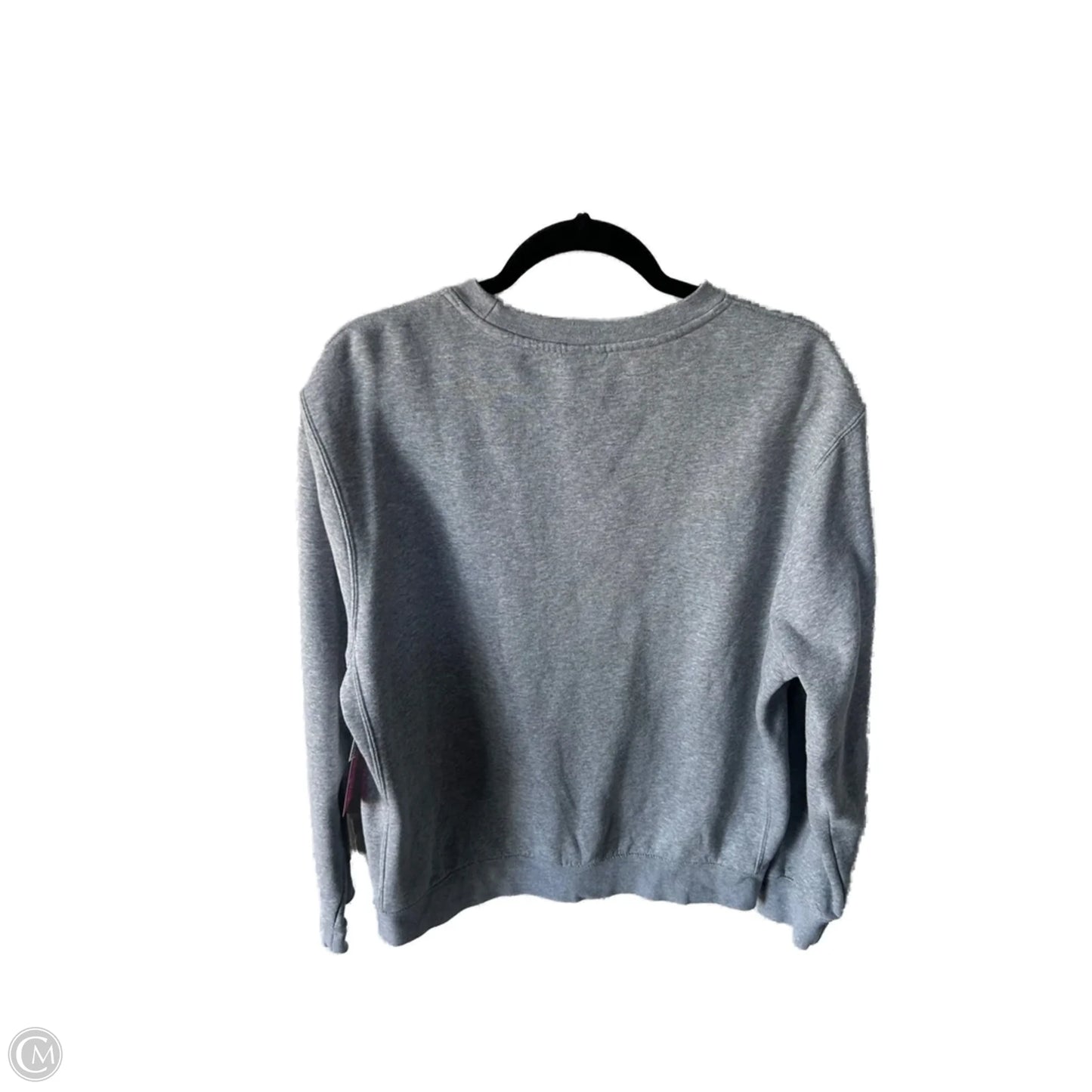 Athletic Sweatshirt Crewneck By Nike Apparel In Grey, Size: M