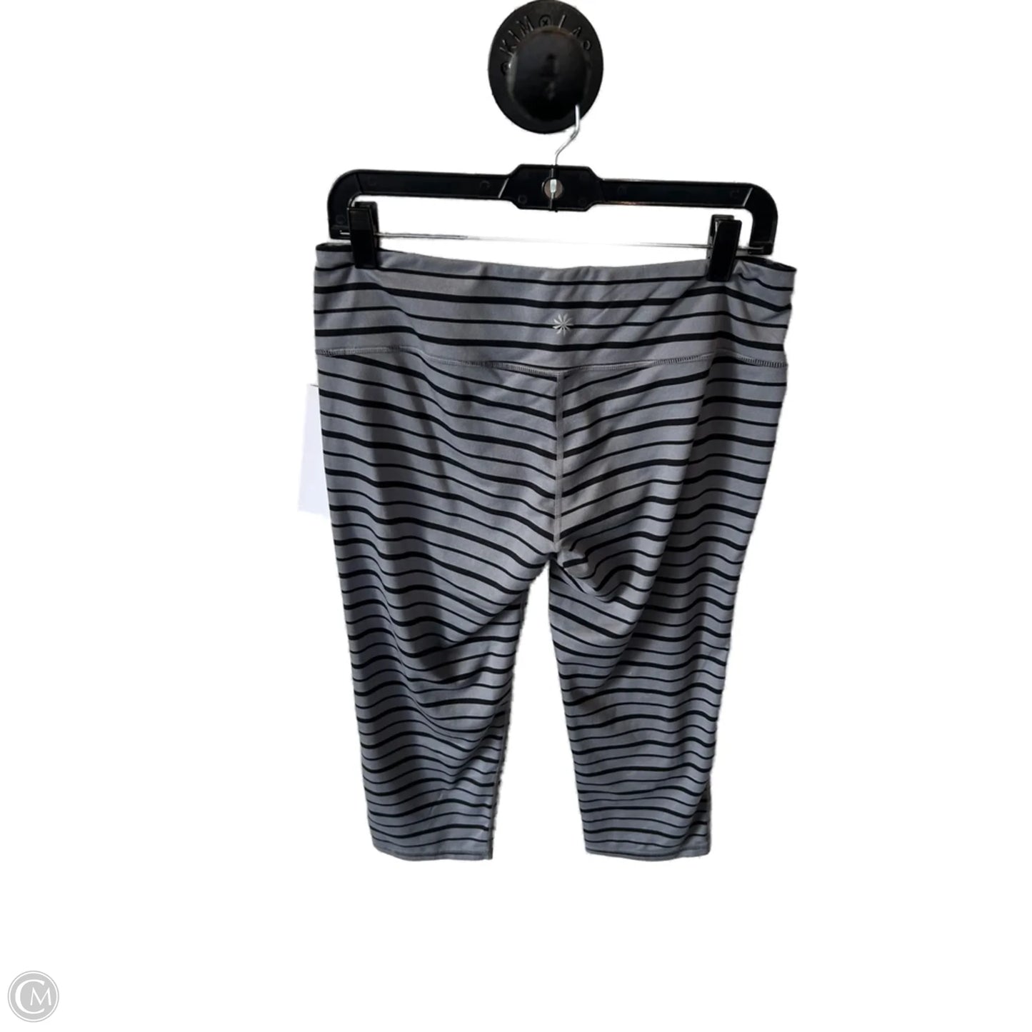 Athletic Capris By Athleta In Black & Grey, Size: L
