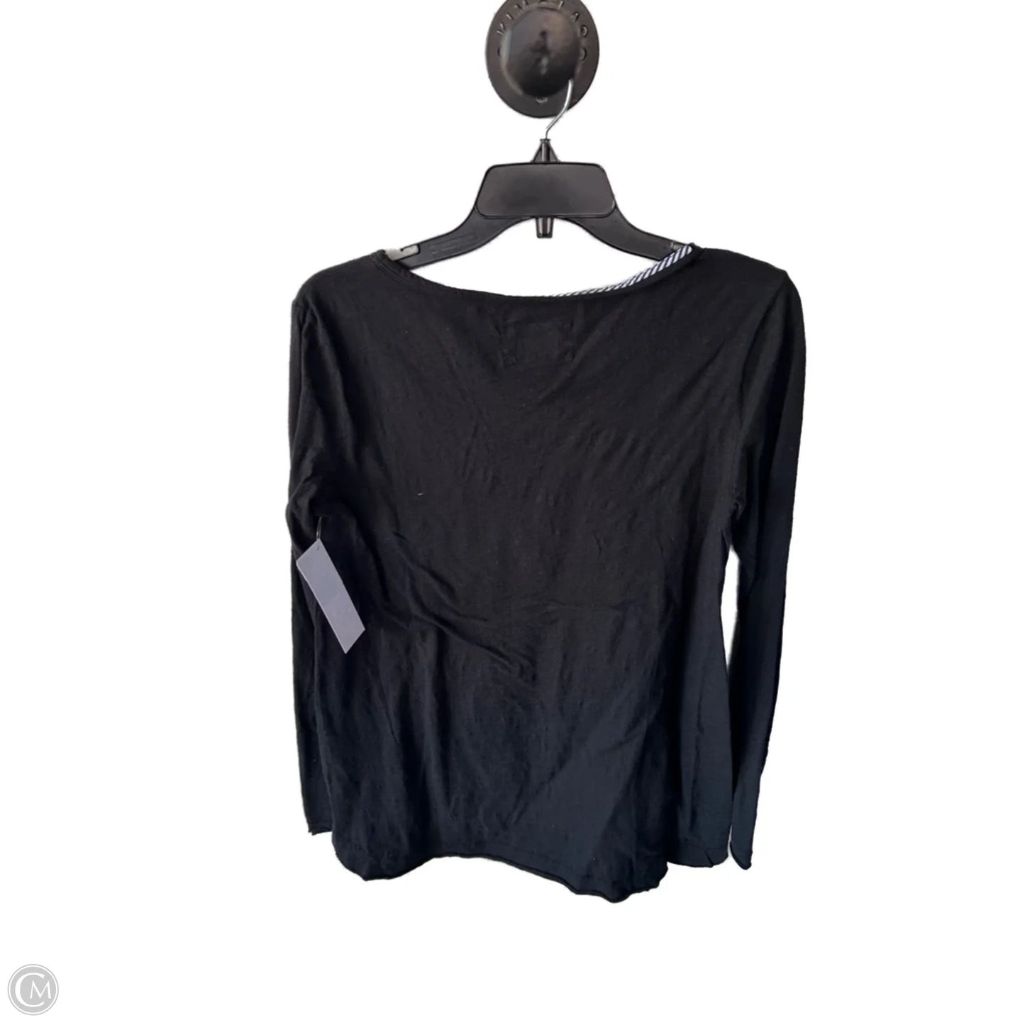 Top Long Sleeve Basic By Anthropologie In Black, Size: M