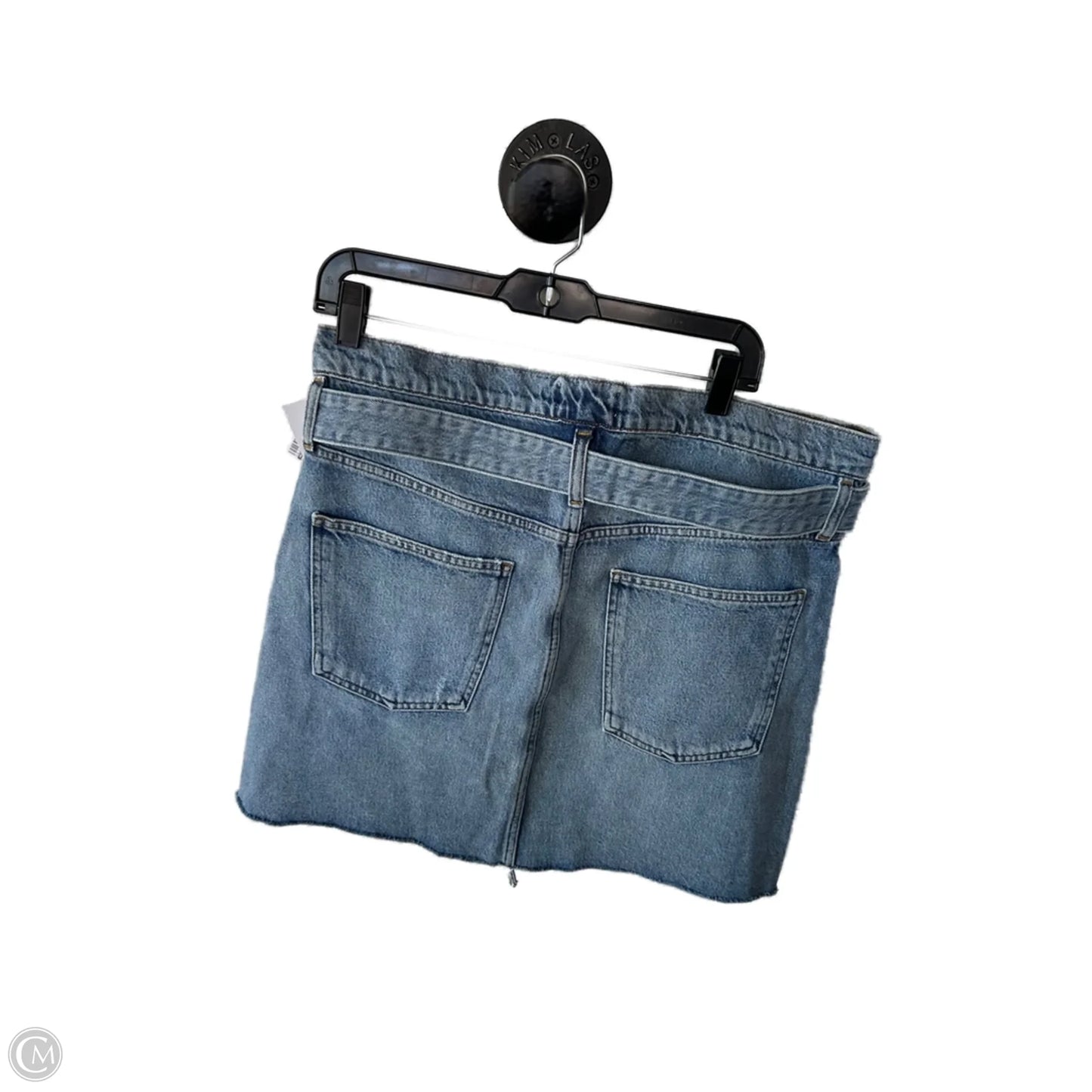 Skirt Mini & Short By Agolde In Blue Denim, Size: 12