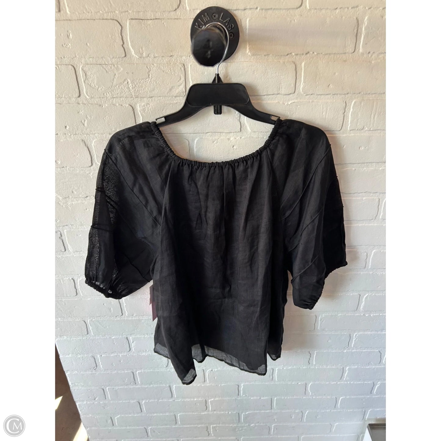 Top Short Sleeve By J. Crew In Black, Size: L