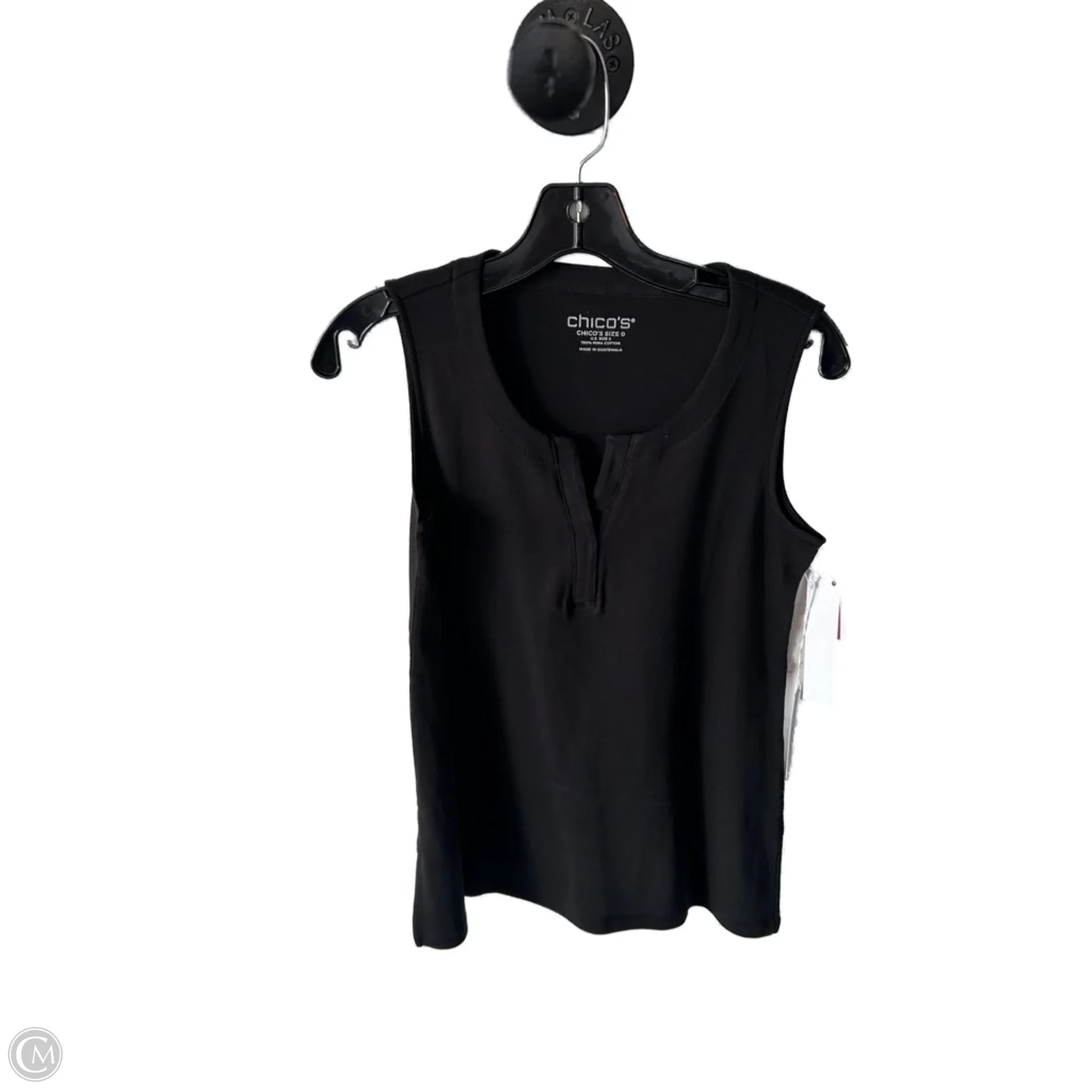 Top Sleeveless Basic By Chicos In Black, Size: S