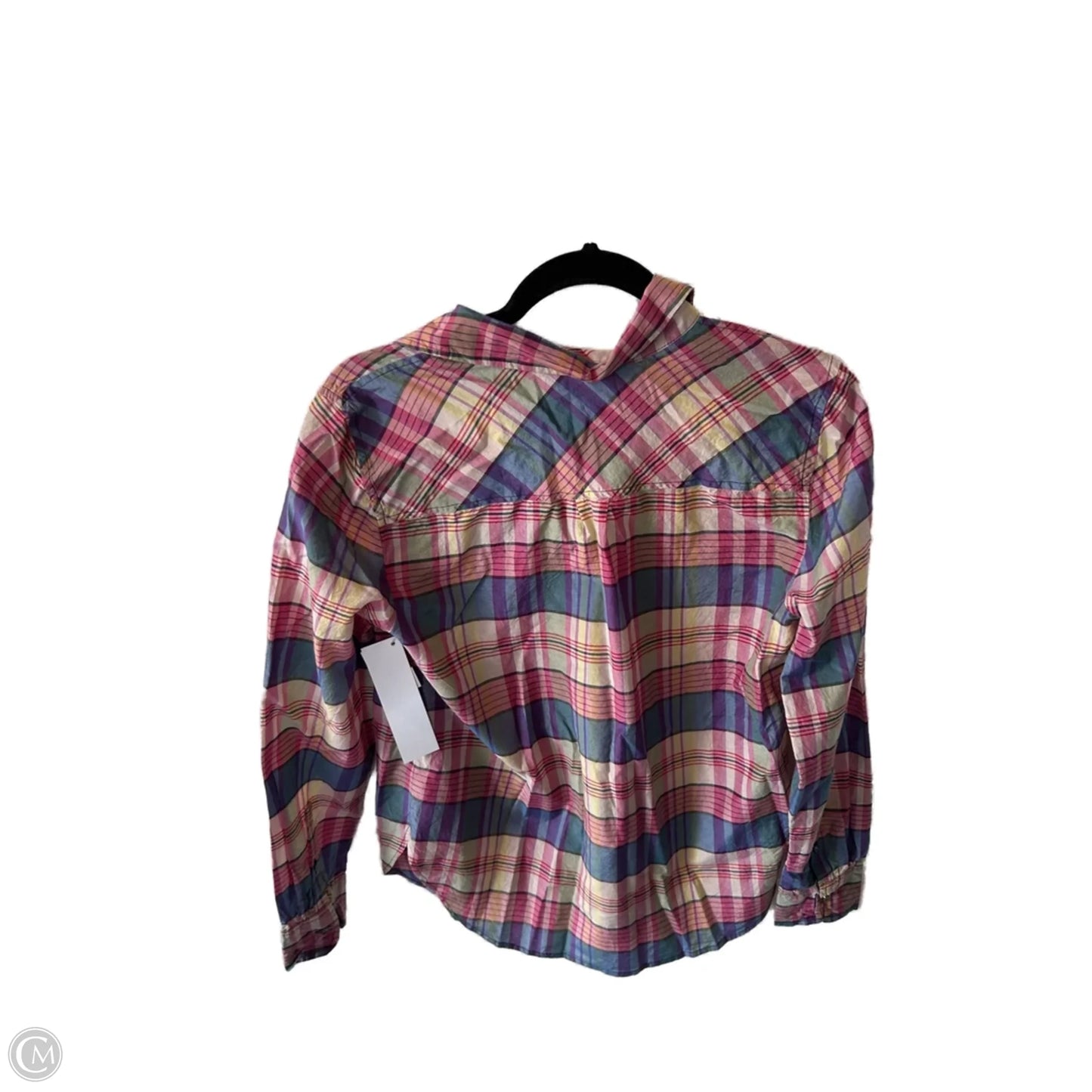 Top Long Sleeve By J. Crew In Blue & Pink, Size: S