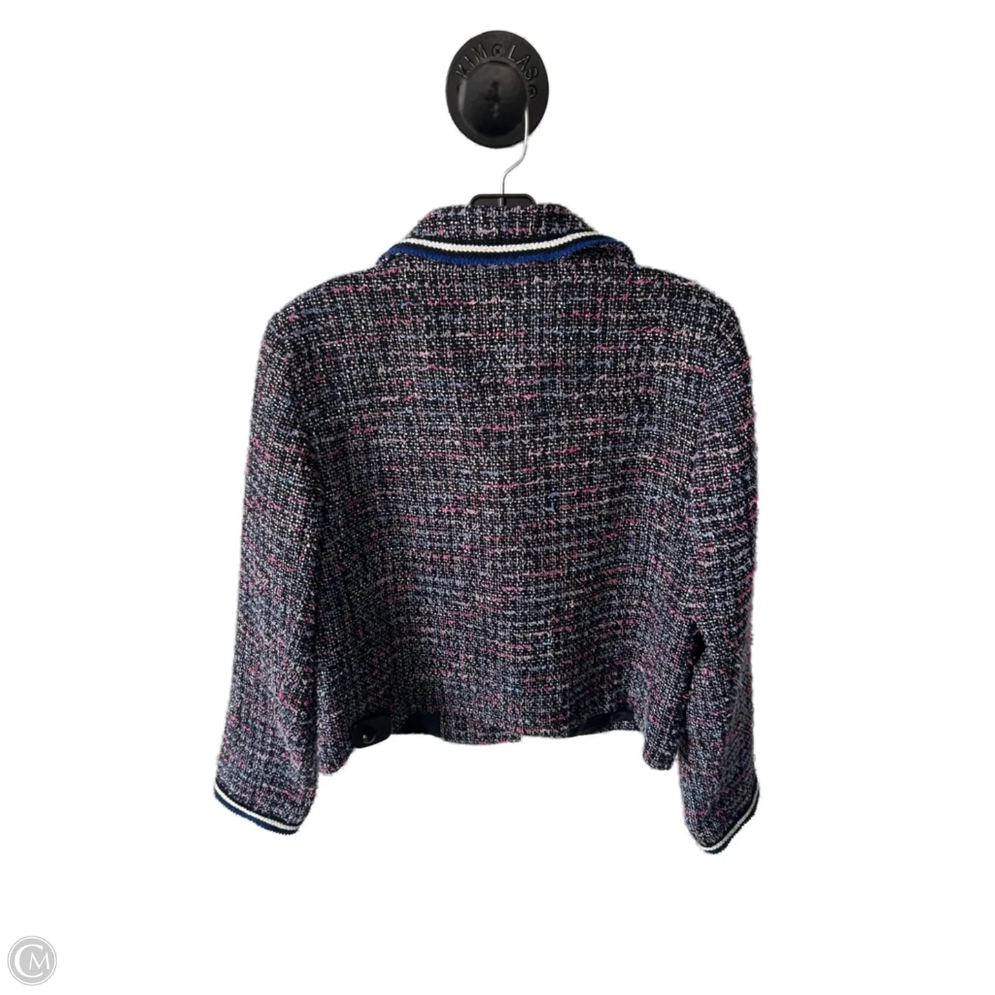 Blazer By Talbots In Blue & Pink, Size: M