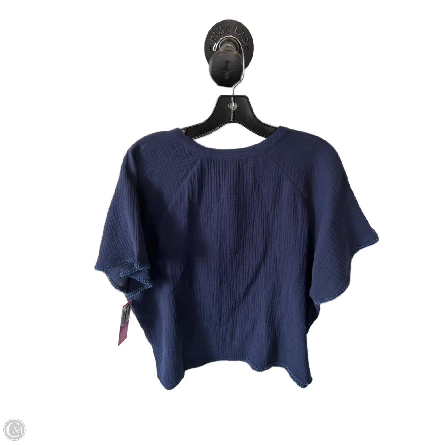 Top Short Sleeve By Cmb In Blue, Size: M