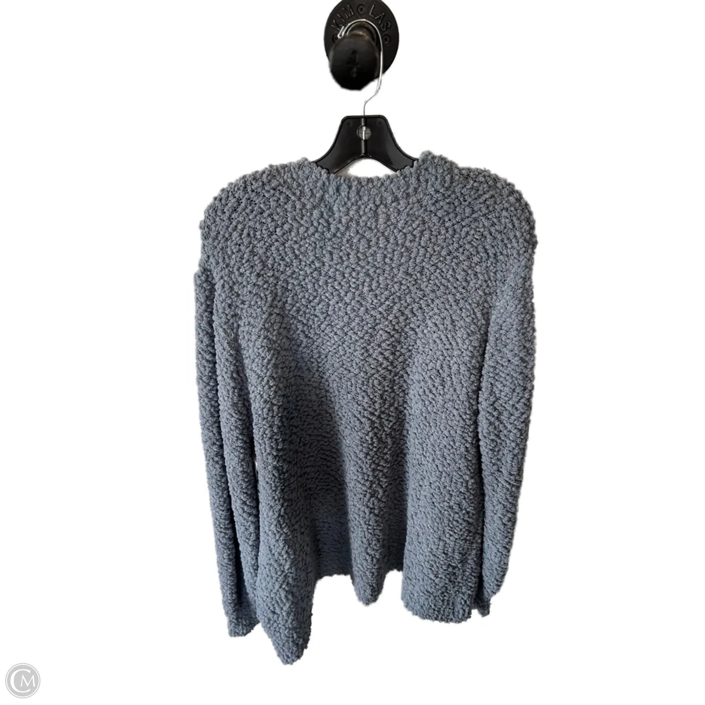 Sweater Cardigan By Zenana In Blue, Size: 1x