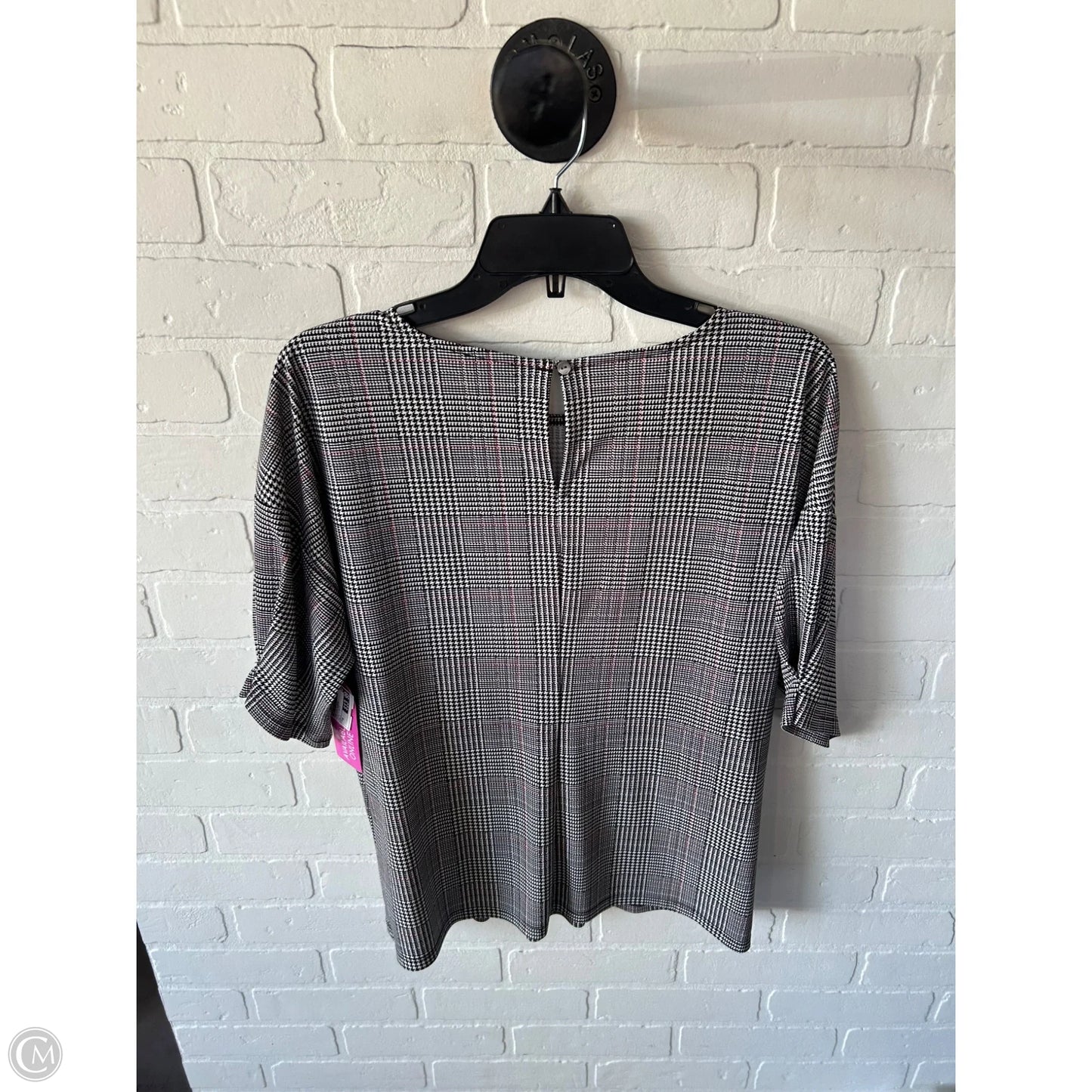Top 3/4 Sleeve By Ann Taylor In Black & White, Size: M