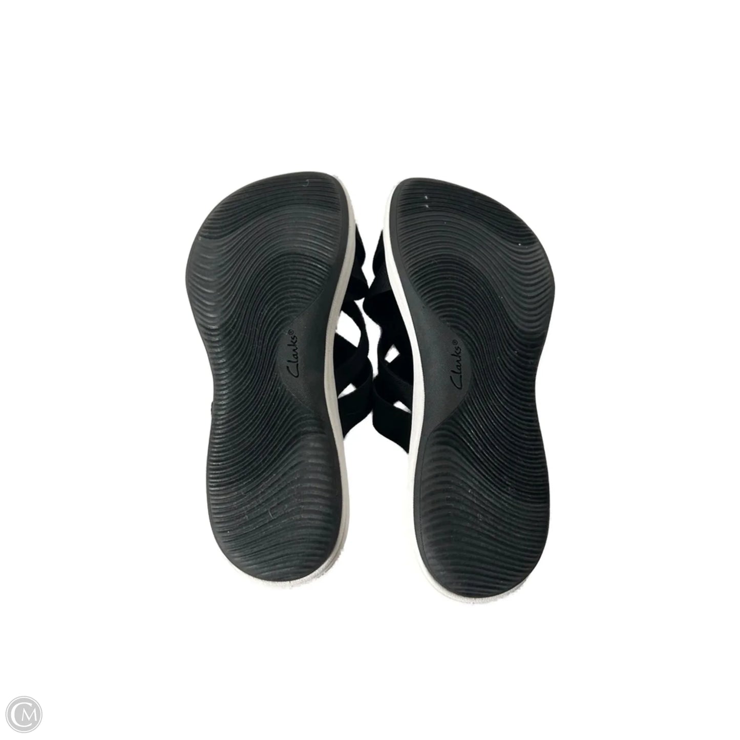 Sandals Flats By Clarks In Black, Size: 8