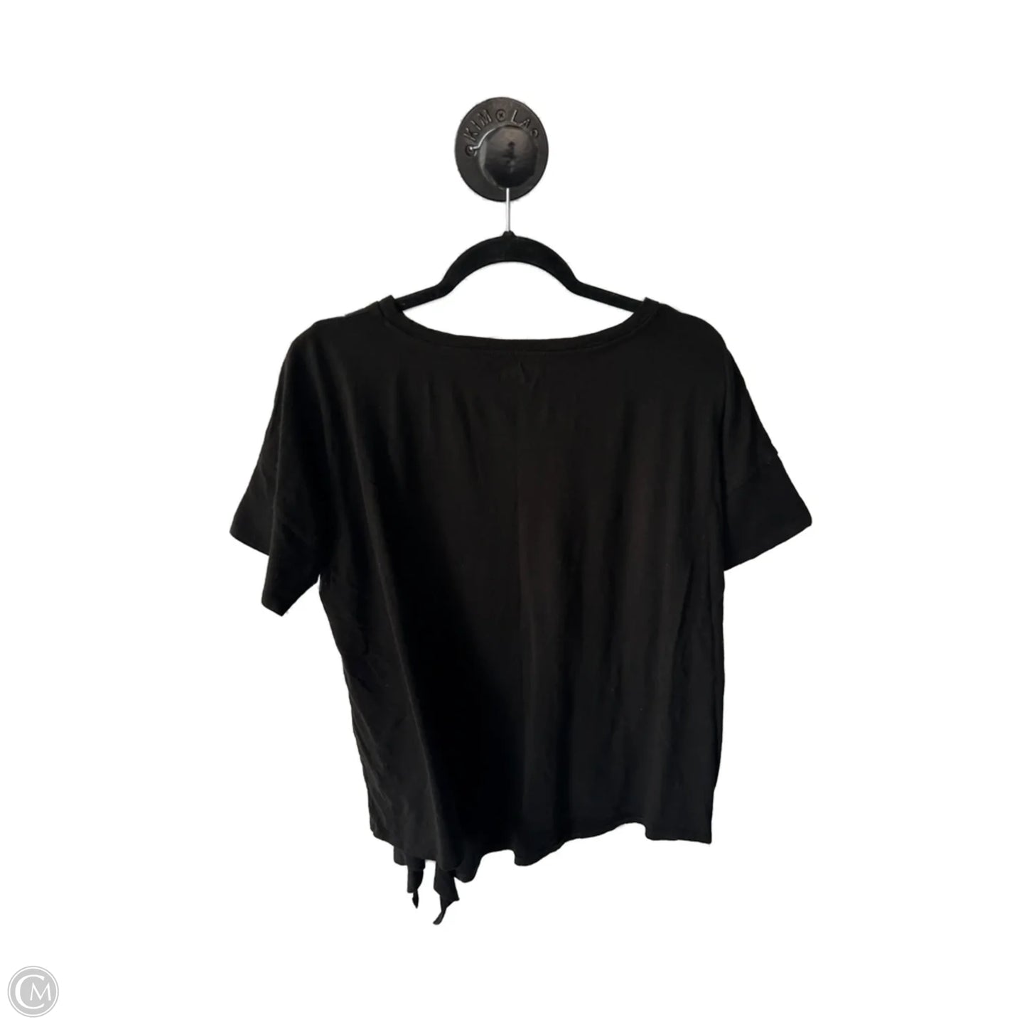 Top Short Sleeve Basic By Eileen Fisher In Black, Size: S