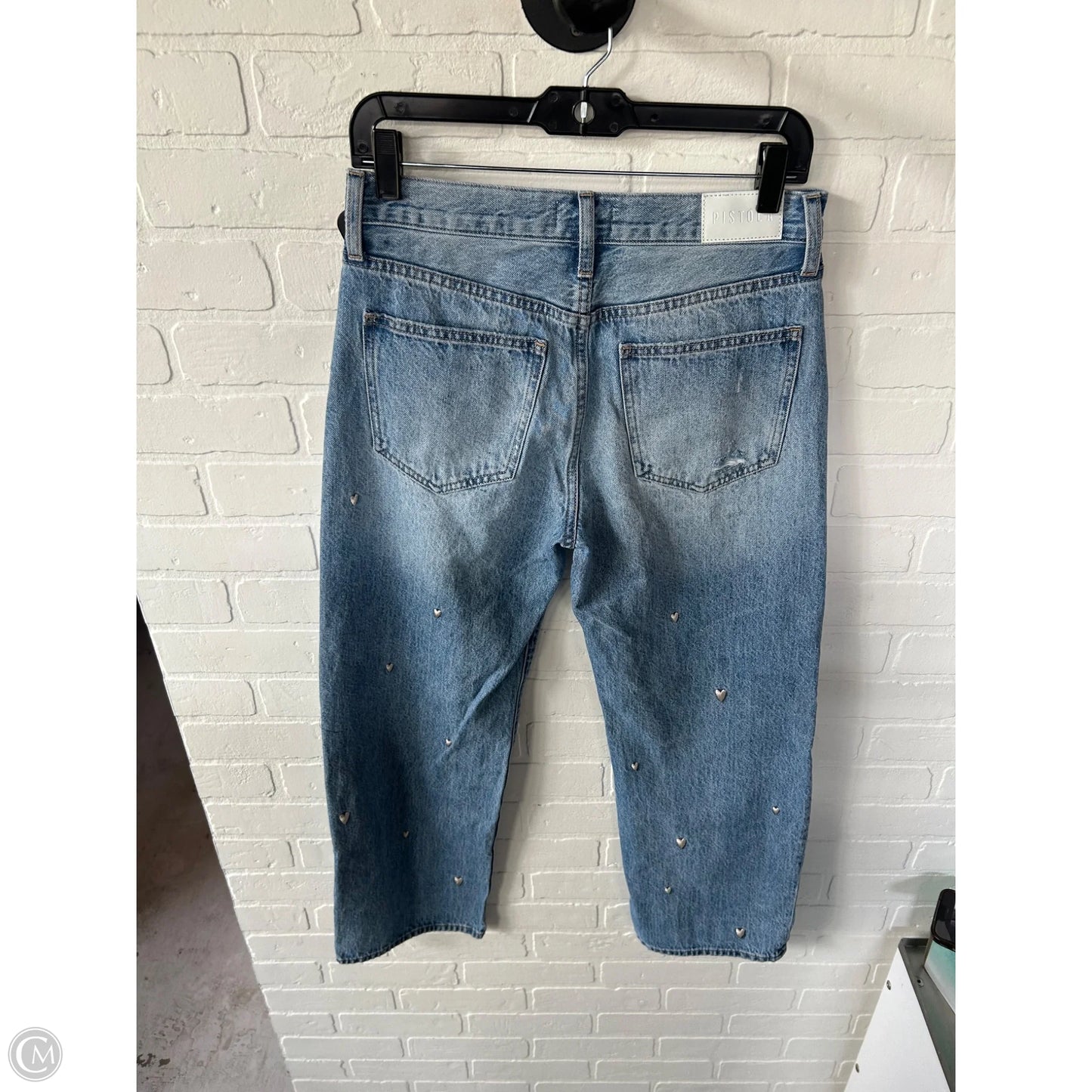 Jeans Straight By Pistola In Blue Denim, Size: 4