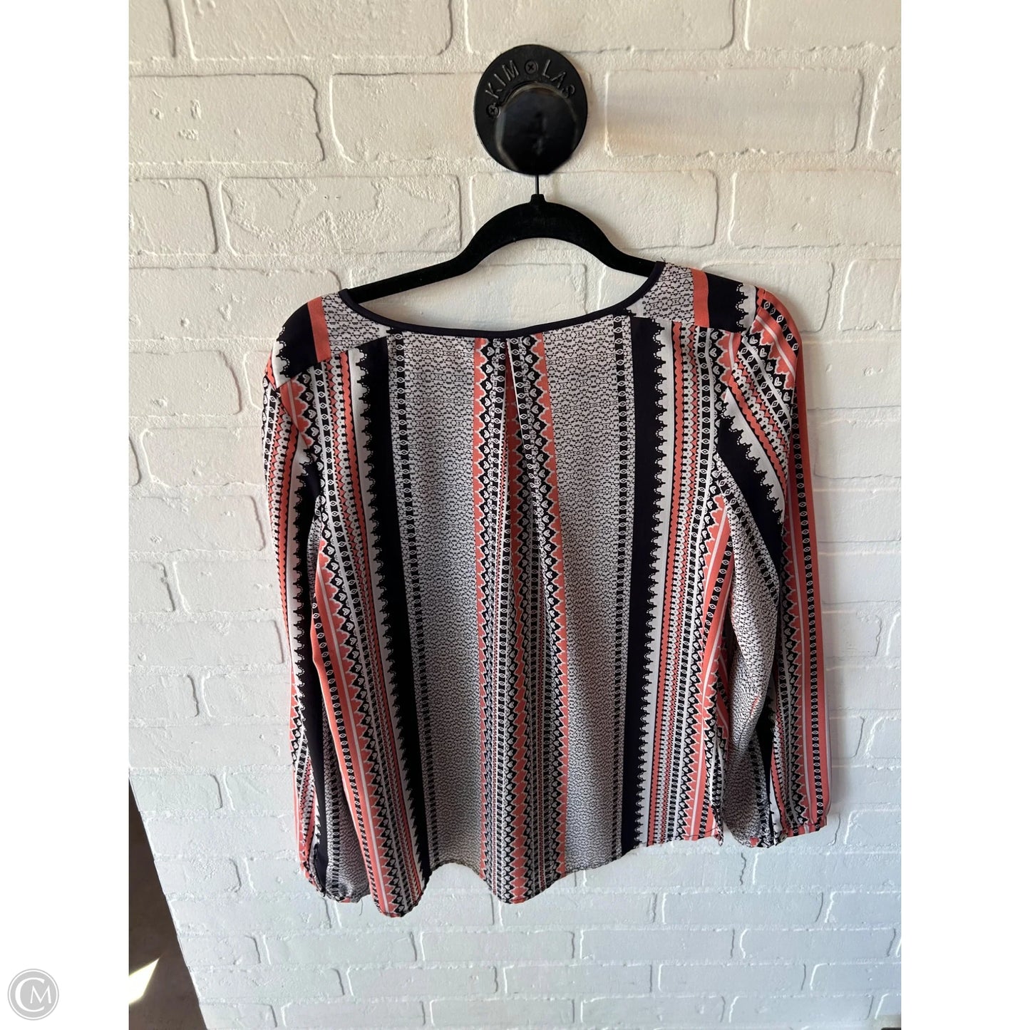 Top Long Sleeve By Sanctuary In Black & White, Size: S