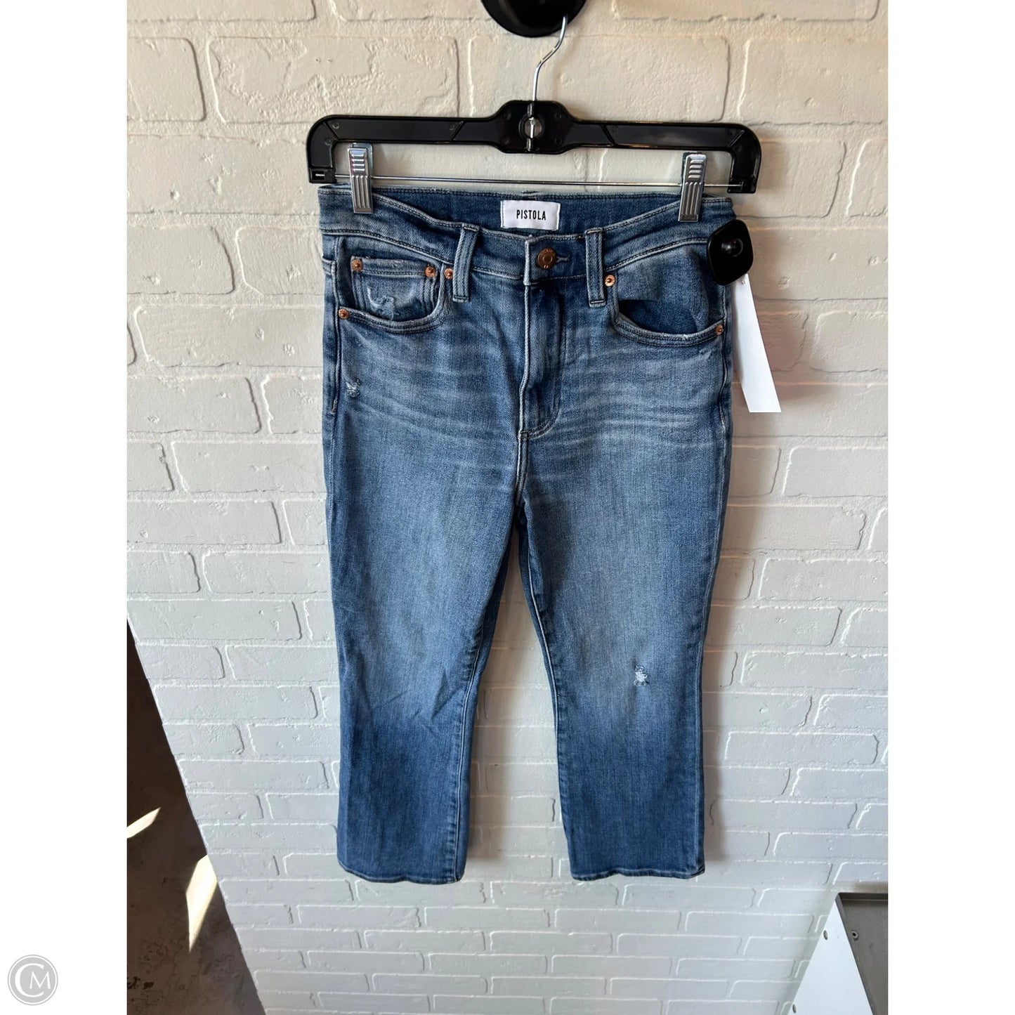 Jeans Straight By Pistola In Blue Denim, Size: 2