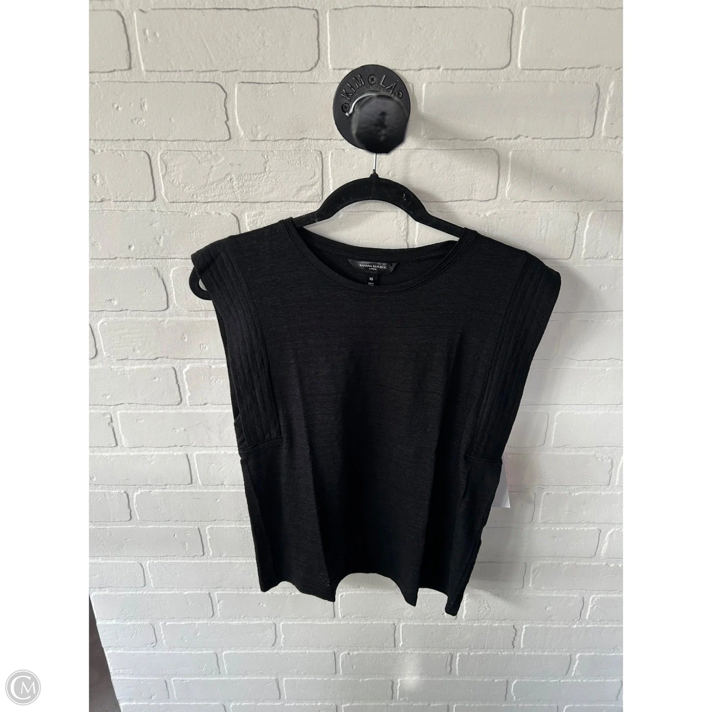 Top Sleeveless Basic By Banana Republic In Black, Size: Xs
