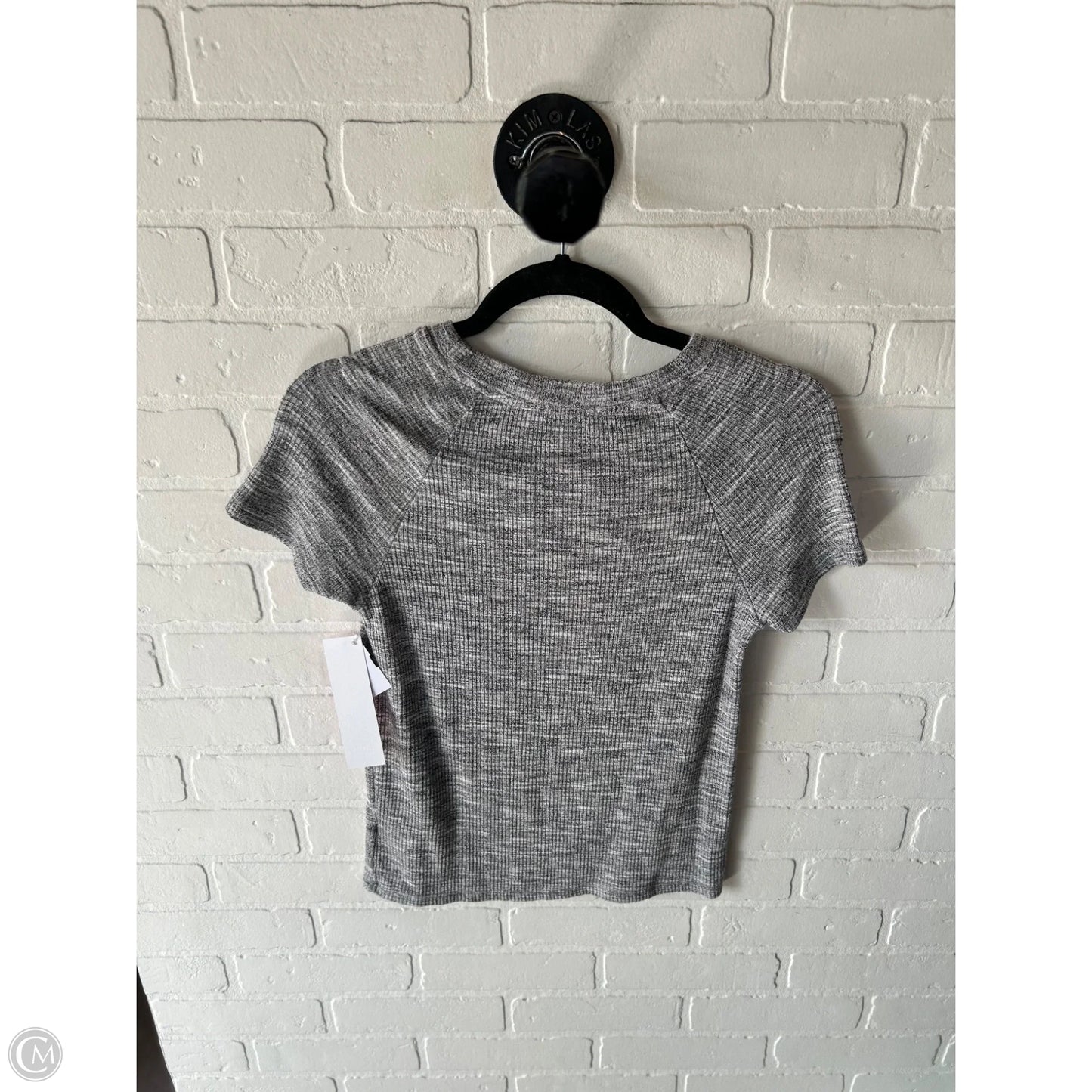 Top Short Sleeve Basic By Evereve In Grey, Size: S