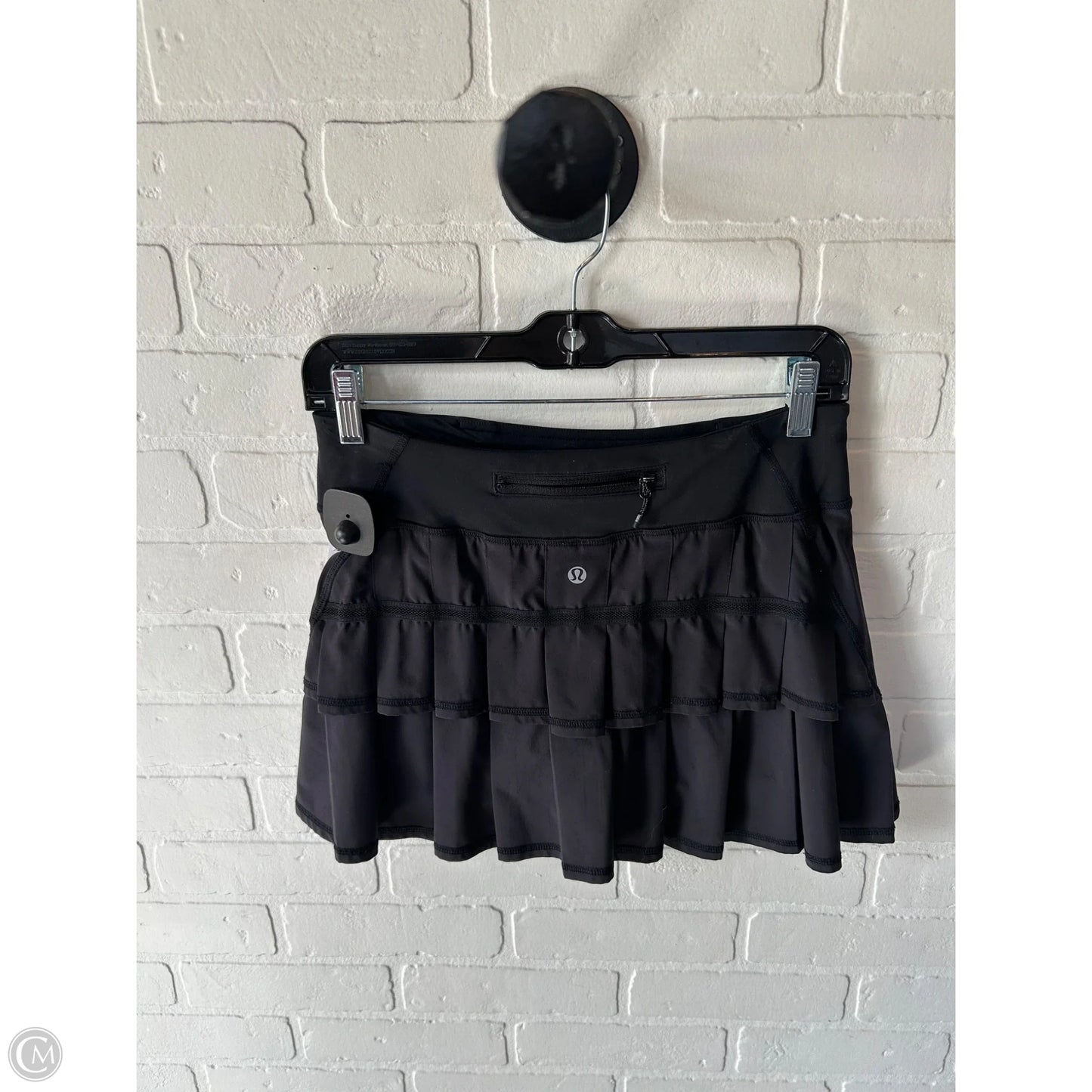 Athletic Skort By Lululemon In Black, Size: 4