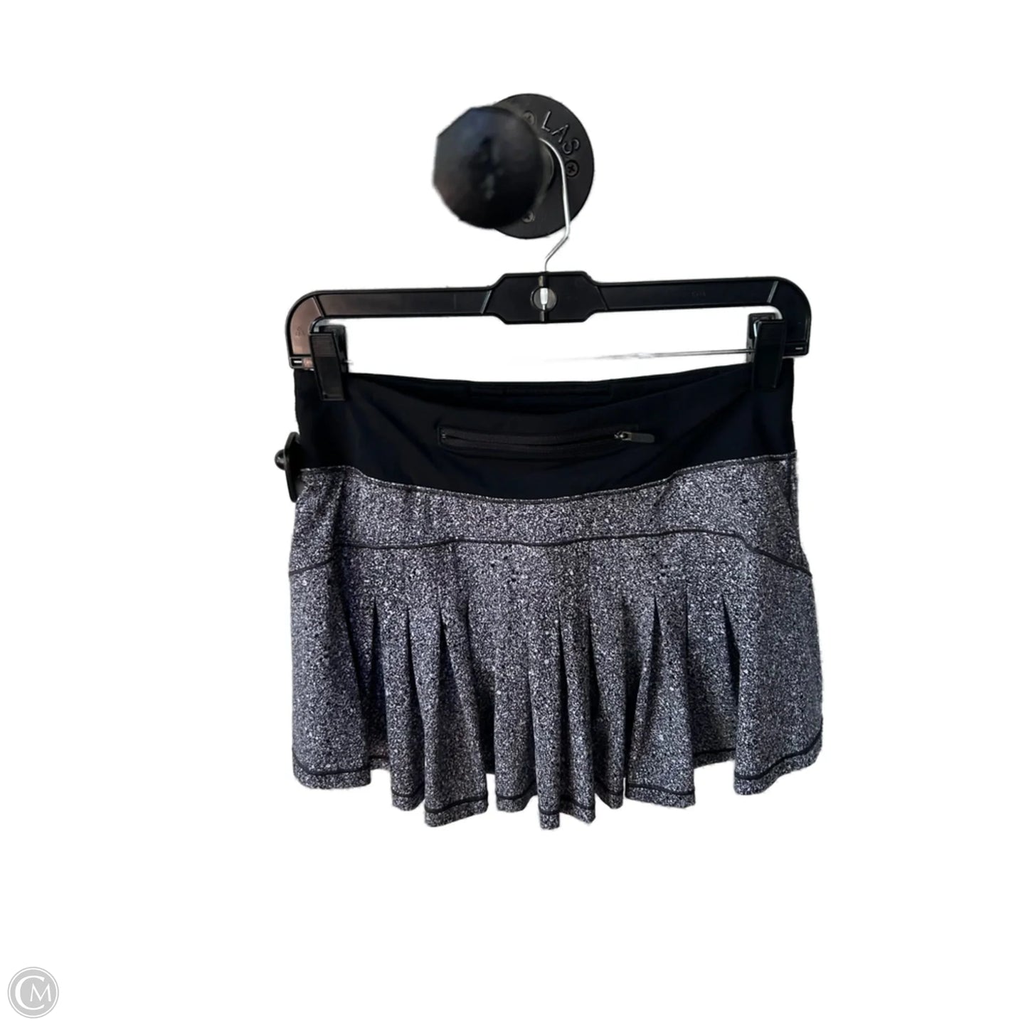 Athletic Skort By Lululemon In Black & White, Size: 4