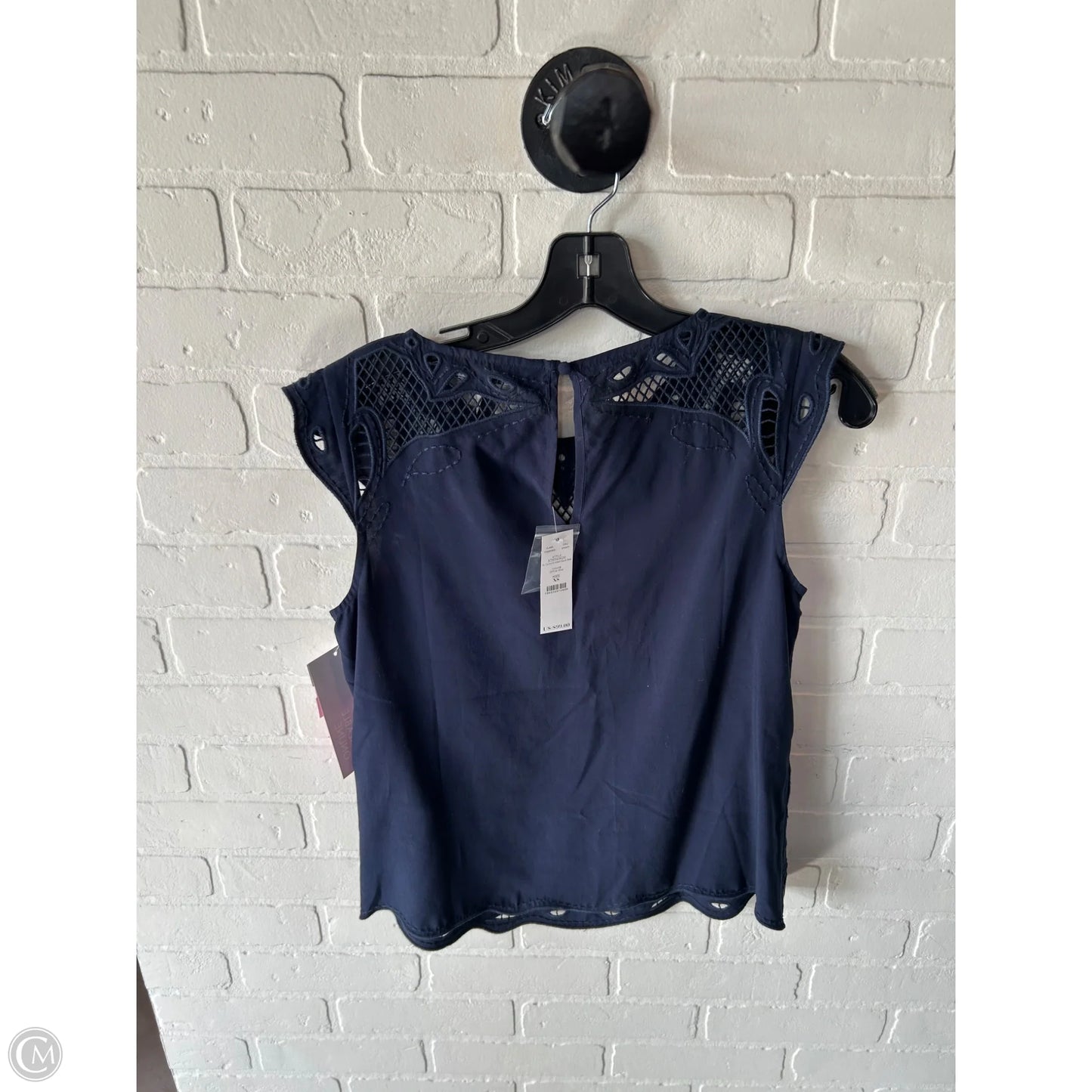 Top Sleeveless By White House Black Market In Navy, Size: Xs