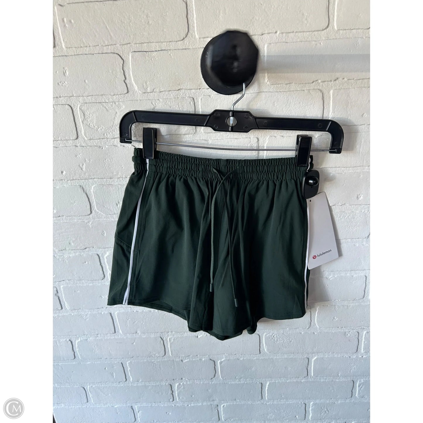 Athletic Shorts By Lululemon In Green, Size: 2