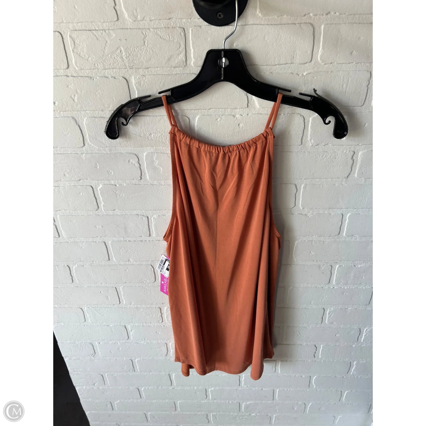Top Sleeveless By Green Envelope In Orange, Size: M