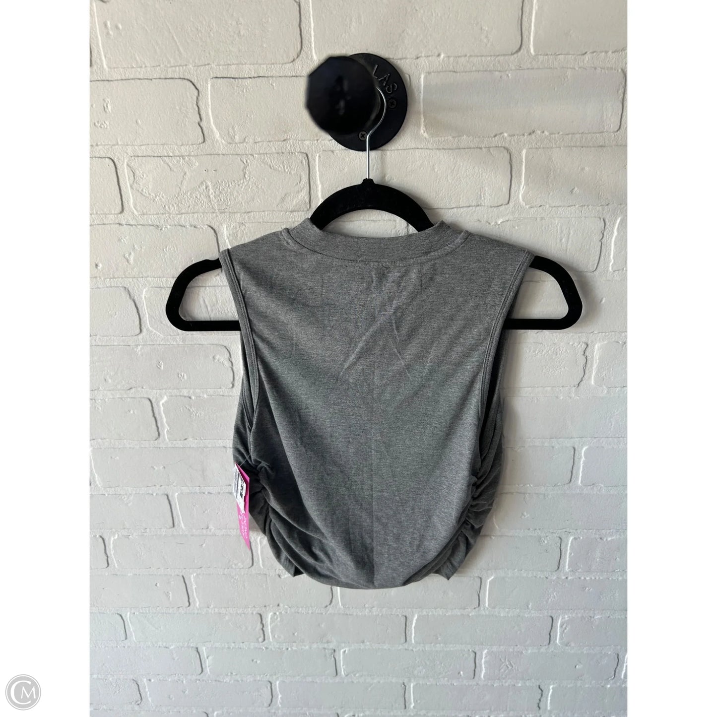 Top Sleeveless Basic By Cider In Grey, Size: L
