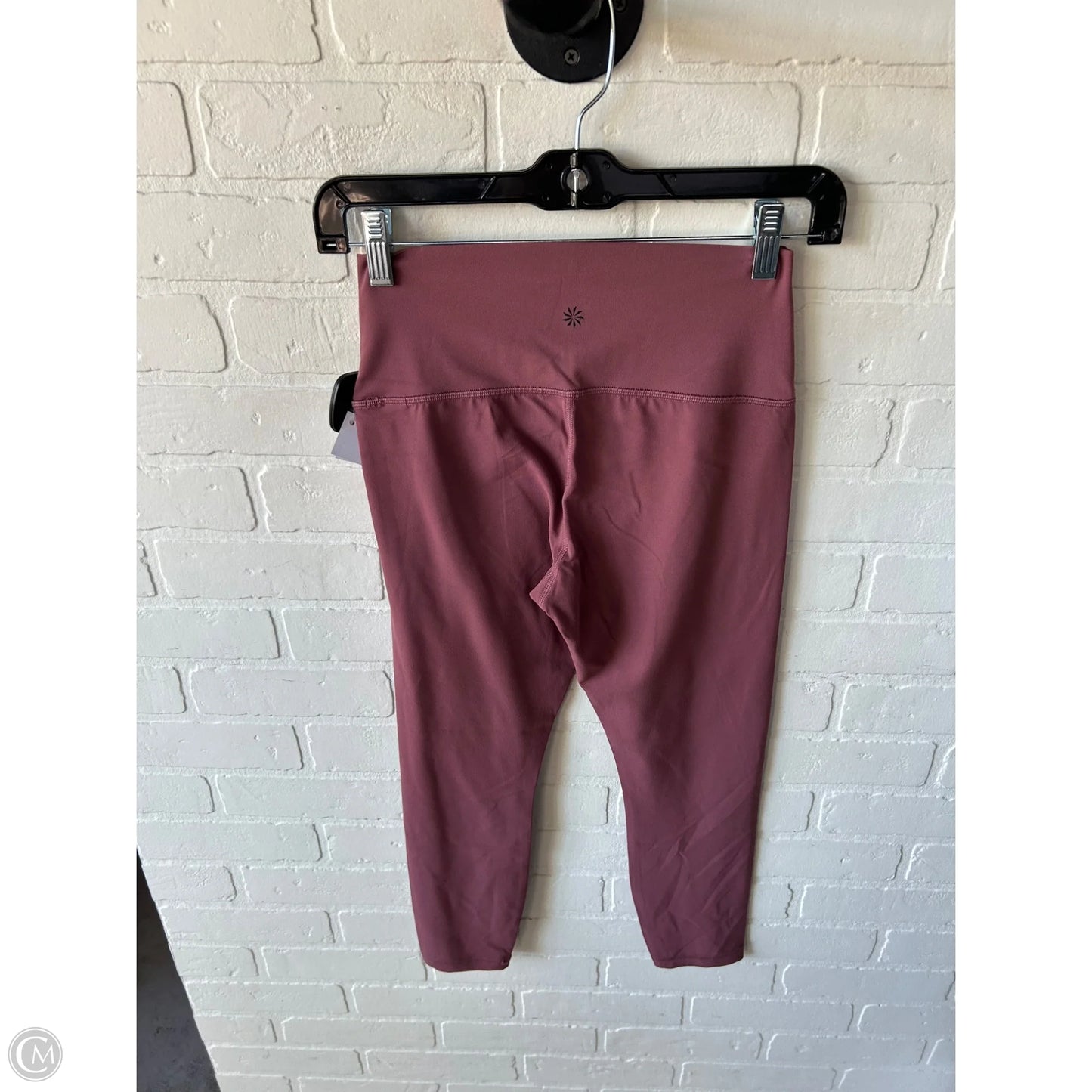 Athletic Leggings By Athleta In Maroon, Size: 8