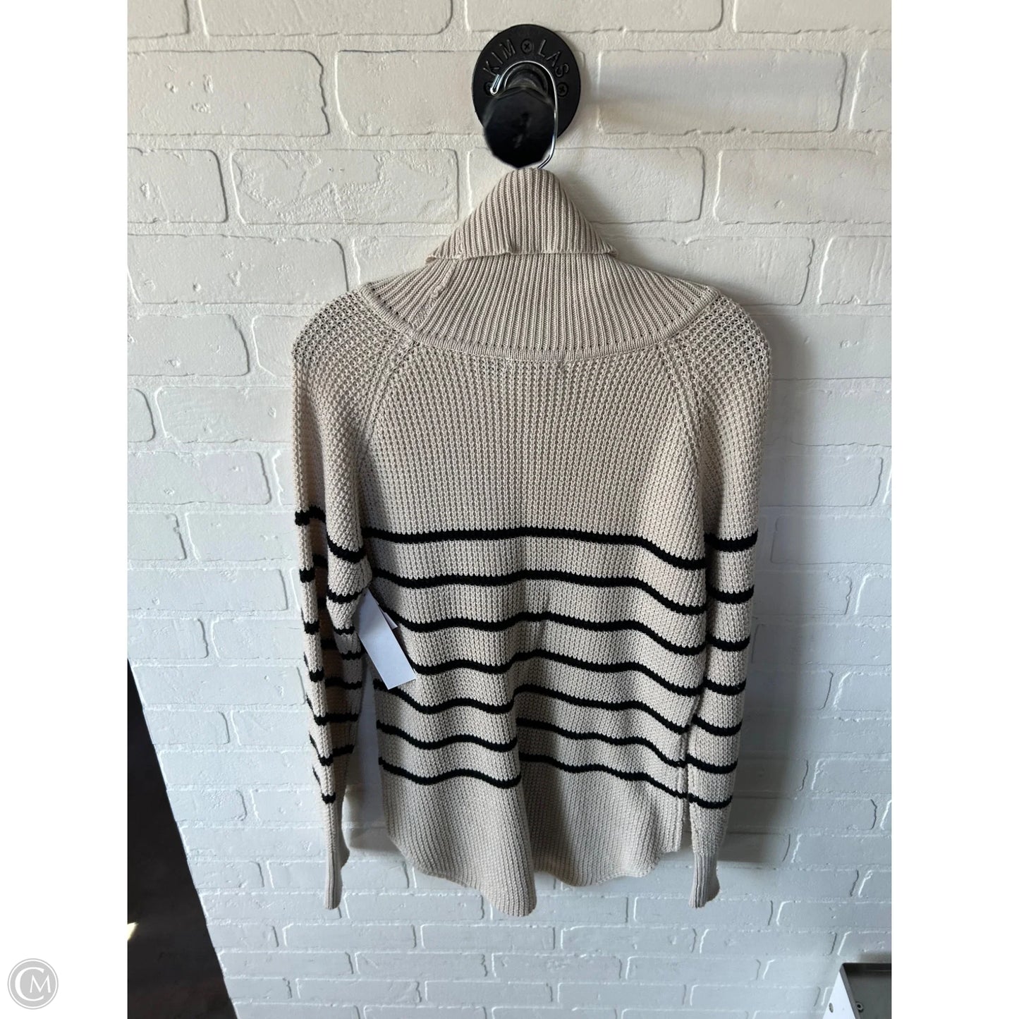 Sweater By Clothes Mentor In Black & Cream, Size: M