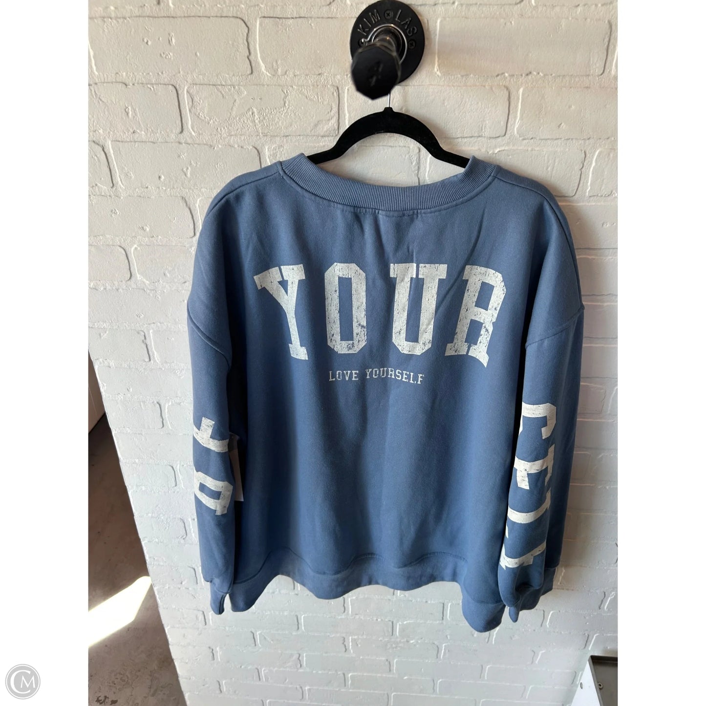 Sweatshirt Crewneck By Clothes Mentor In Blue, Size: Xl