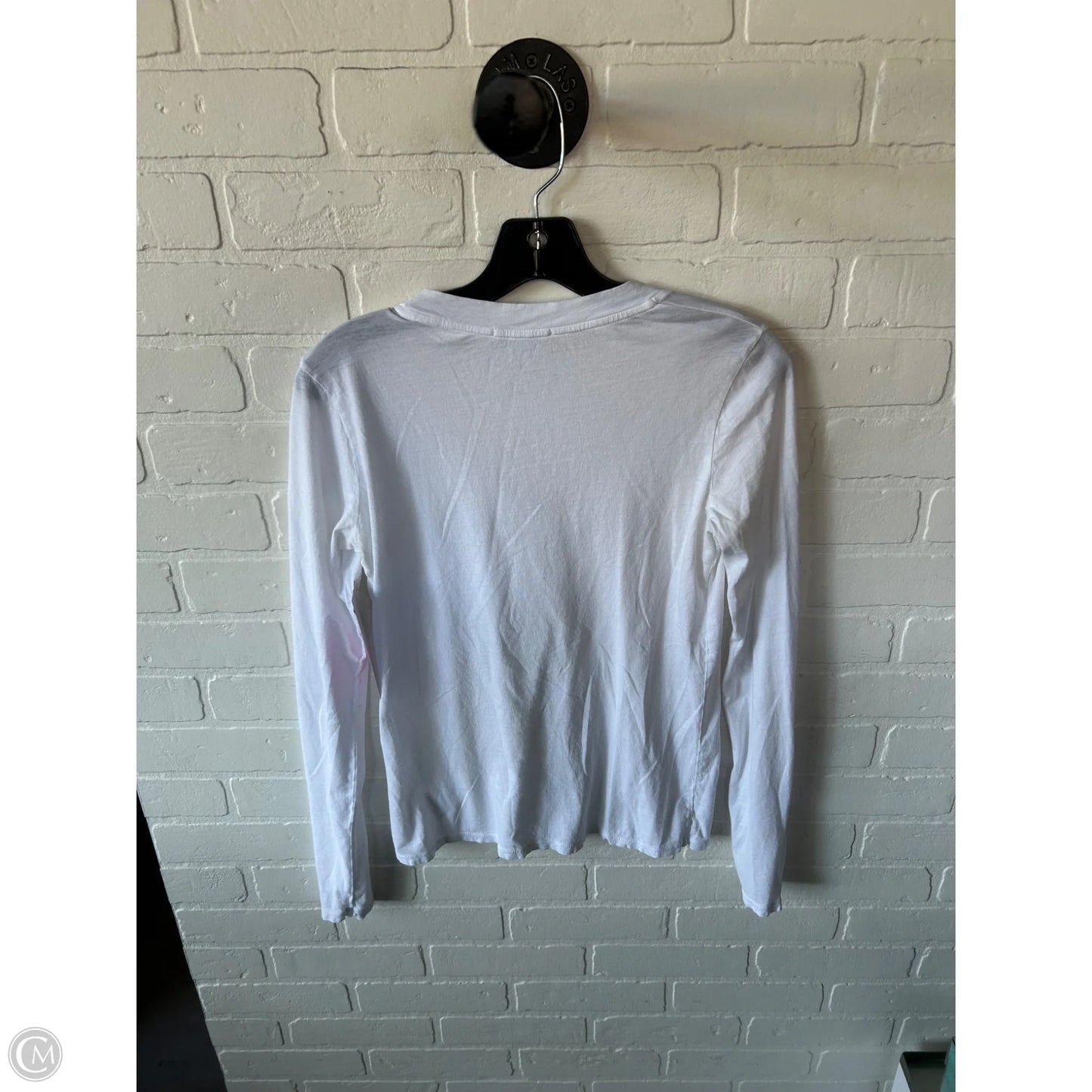 Top Long Sleeve Basic By James Perse In White, Size: L