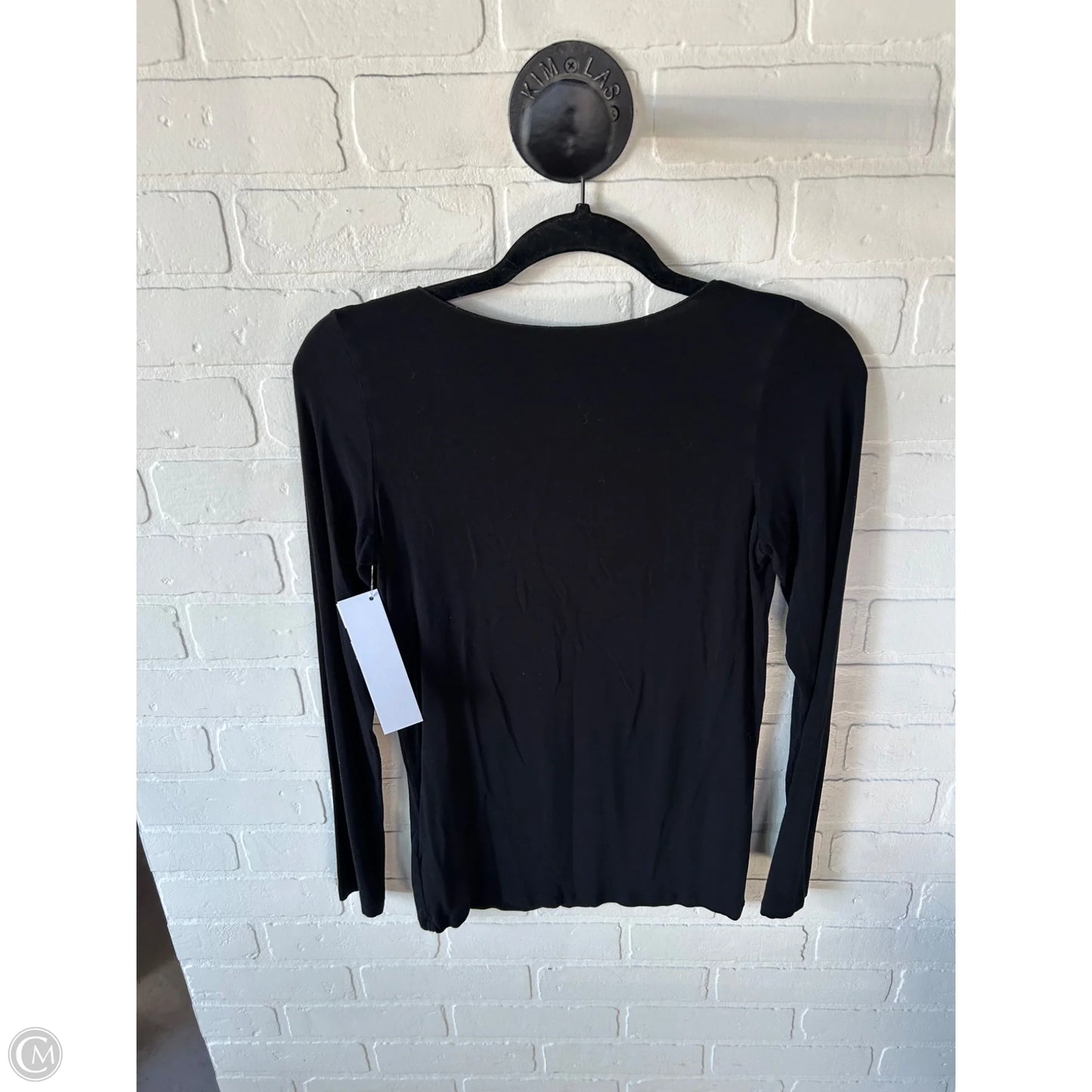 Top Long Sleeve Basic By Majestic Filatures In Black, Size: L