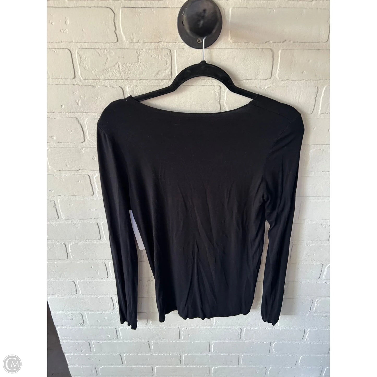 Top Long Sleeve Basic By Majestic Filatures In Black, Size: L
