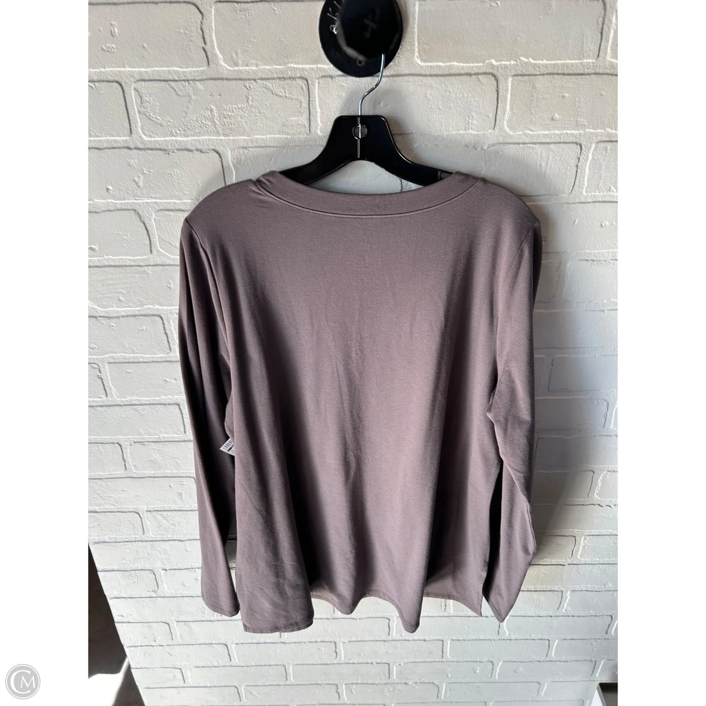 Top Long Sleeve By Clothes Mentor In Grey, Size: M