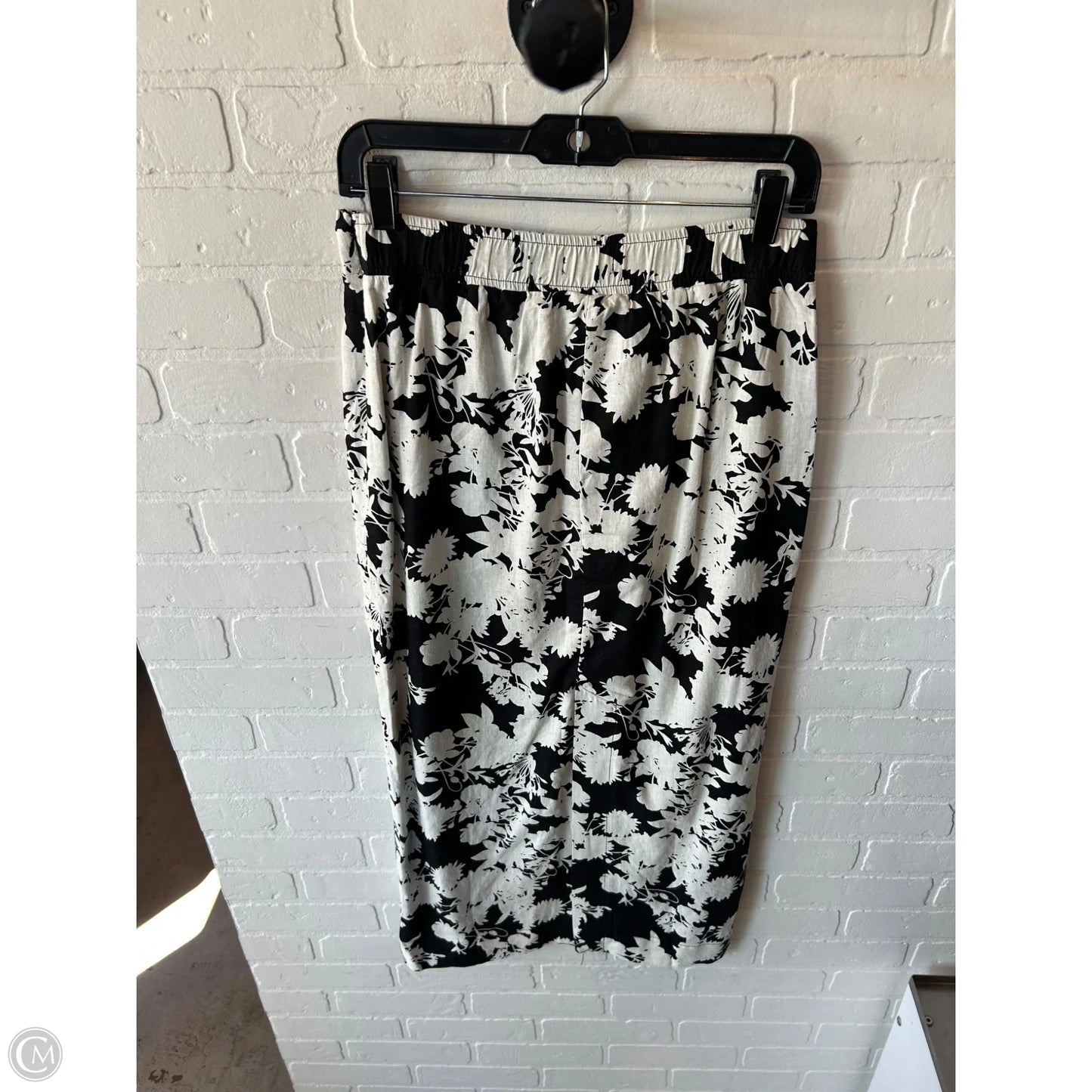 Skirt Maxi By Loft In Black & Cream, Size: 2