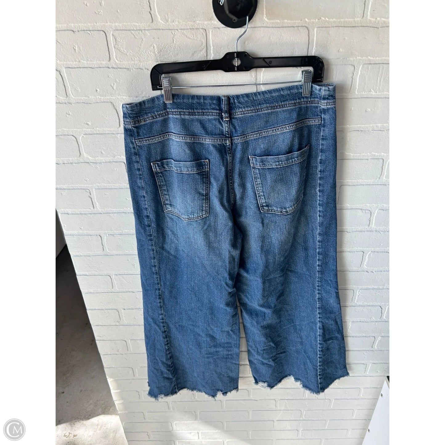 Jeans Wide Leg By Pilcro In Blue Denim, Size: 14