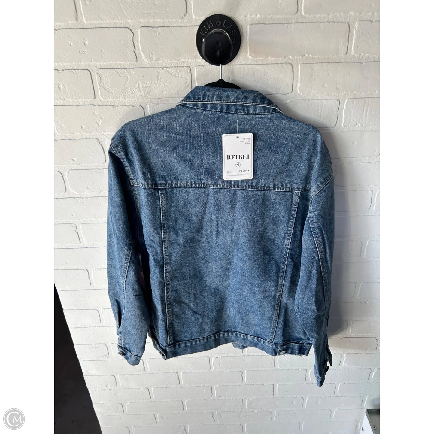 Jacket Denim By Cme In Blue Denim, Size: Xl