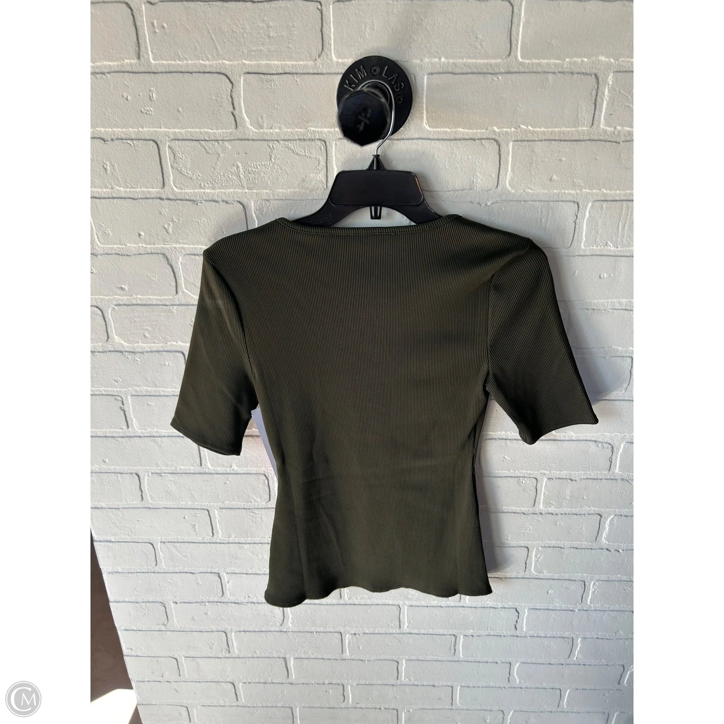Top Short Sleeve By White House Black Market In Green, Size: S