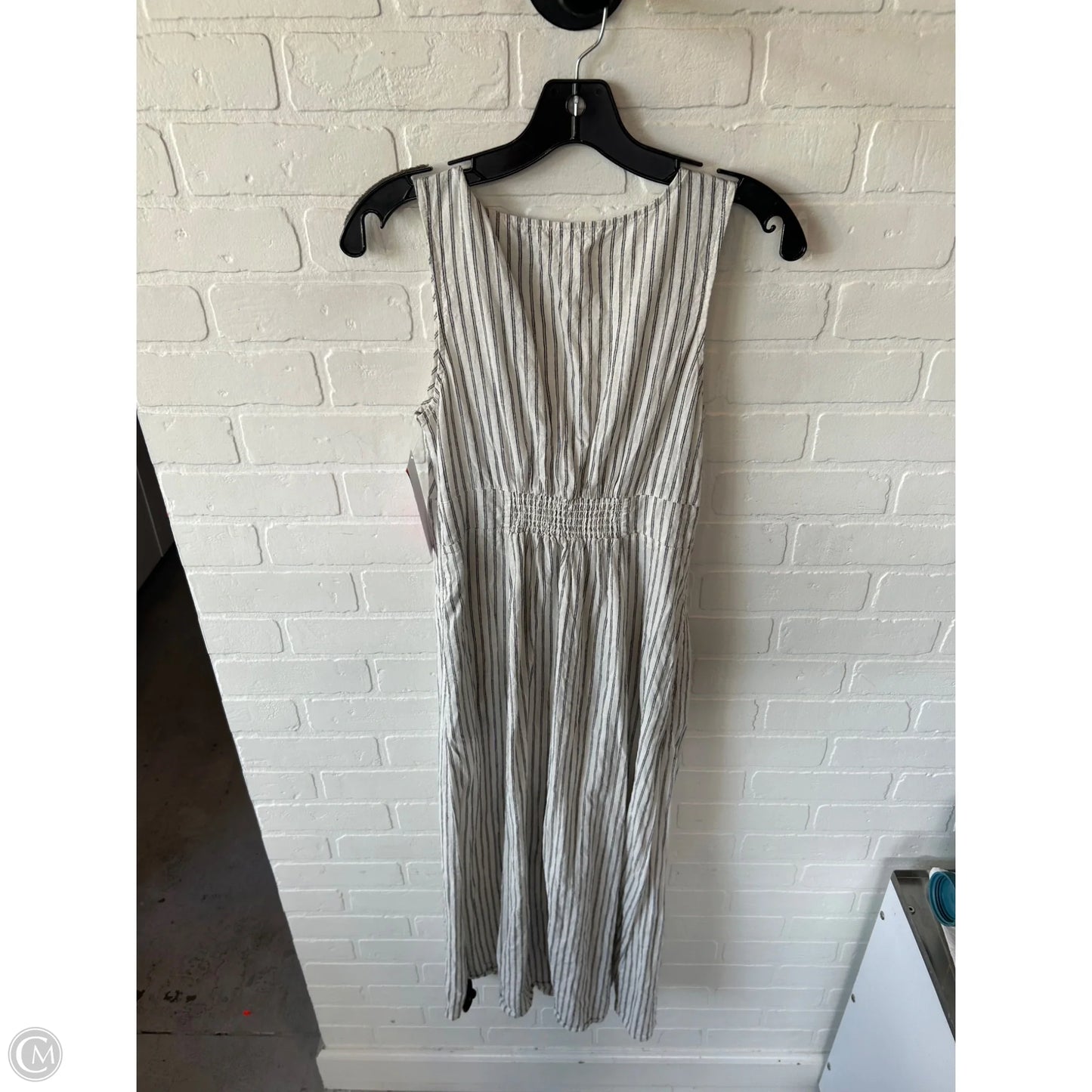 Dress Casual Midi By Marine Layer In Black & Cream, Size: S