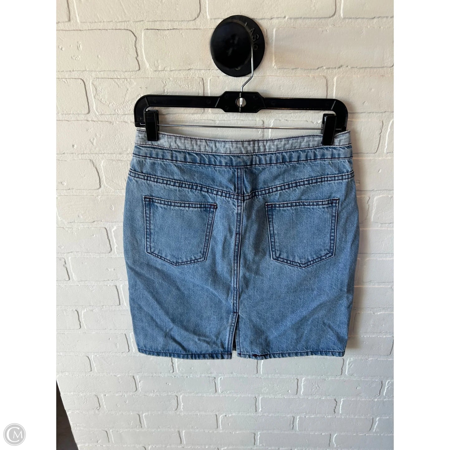 Skirt Mini & Short By Current Air In Blue Denim, Size: 4