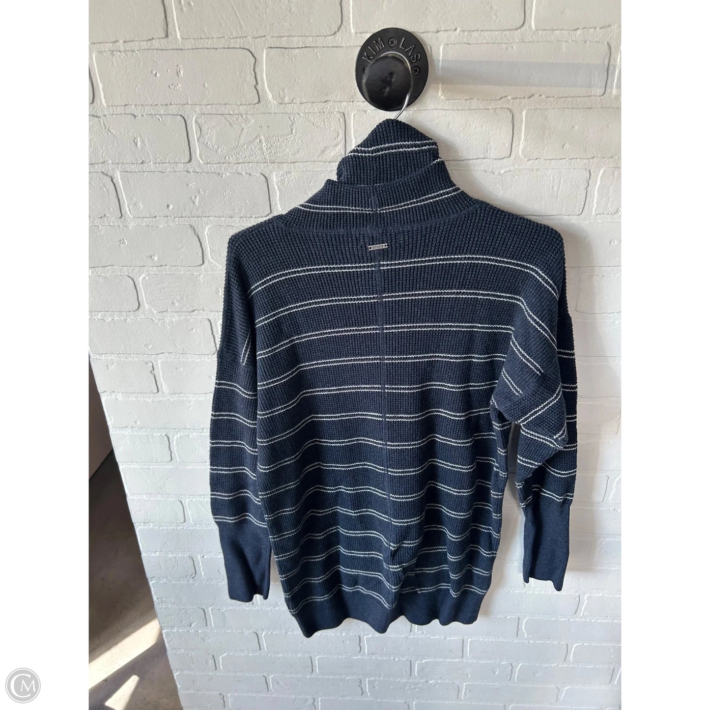 Sweater By Prana In Blue & White, Size: M