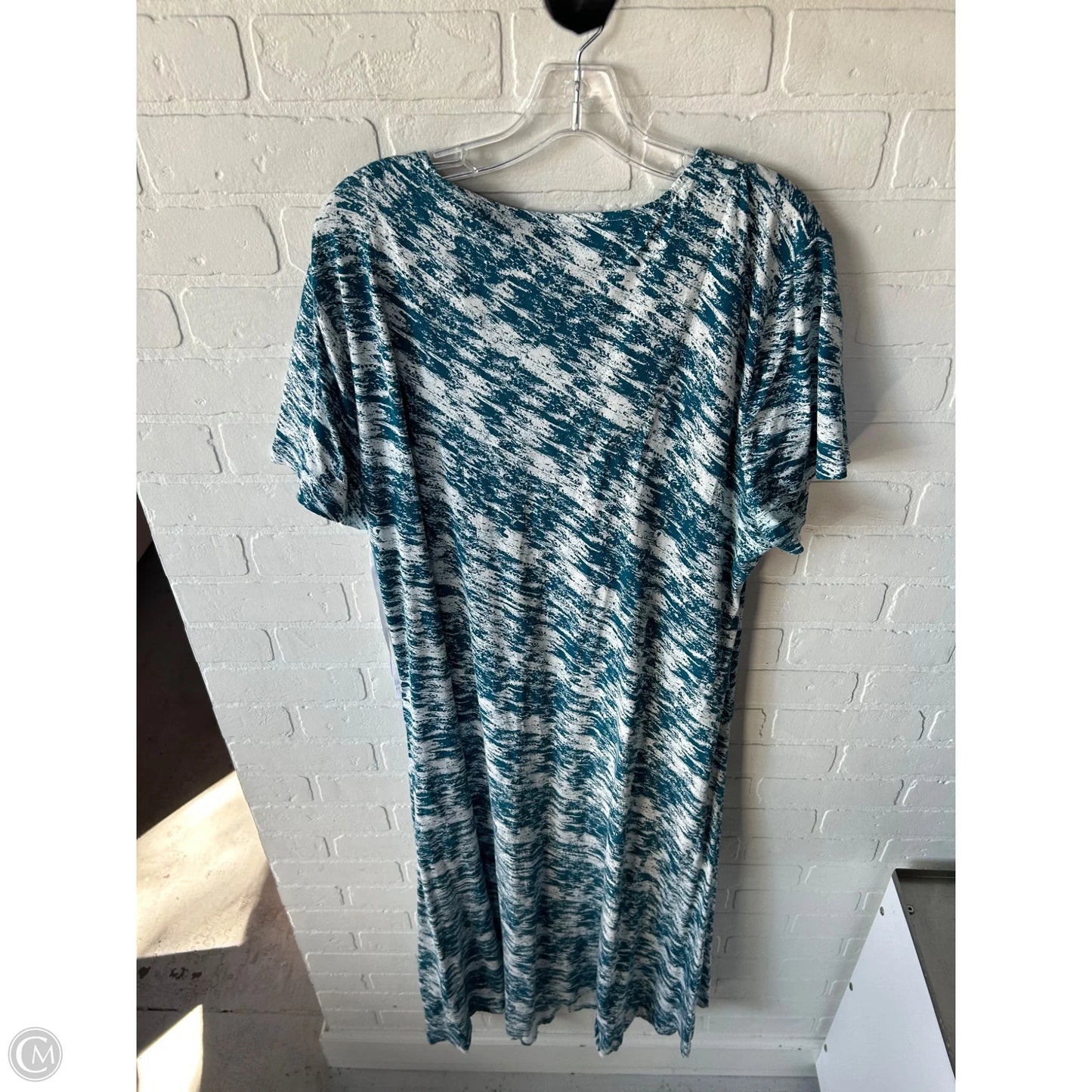 Dress Casual Maxi By Soft Surroundings In Blue & White, Size: 3x