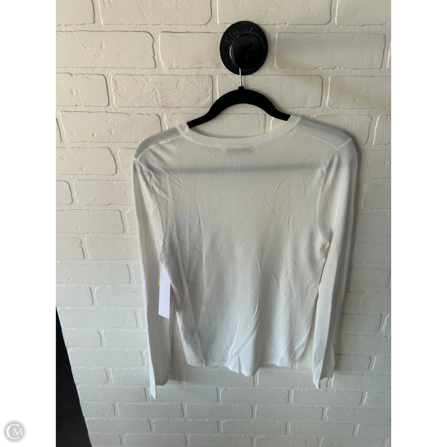 Top Long Sleeve By Zara In White, Size: Xl