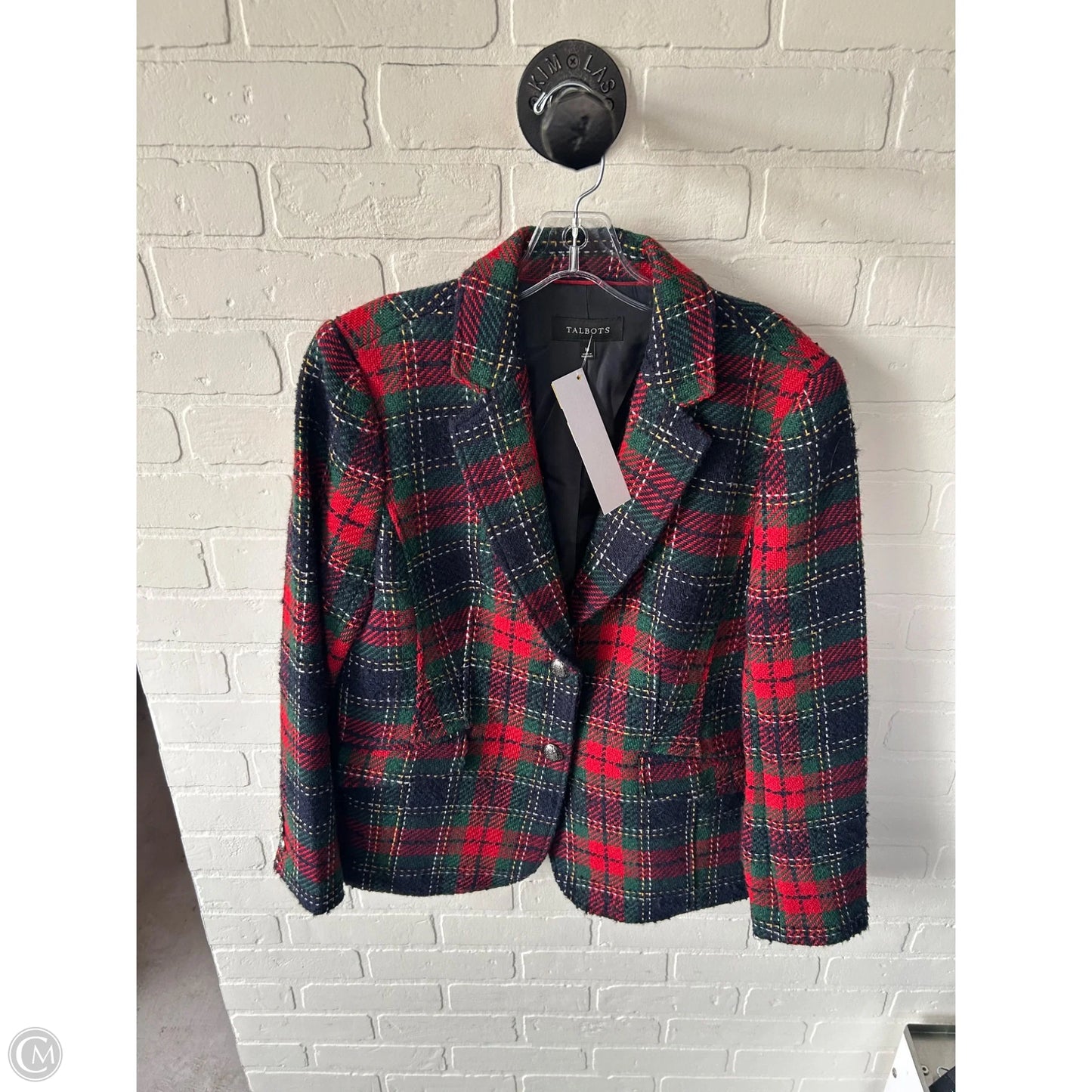 Blazer By Talbots In Blue & Red, Size: M