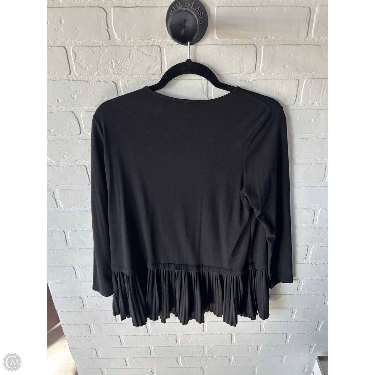 Top Long Sleeve By J. Jill In Black, Size: Mp
