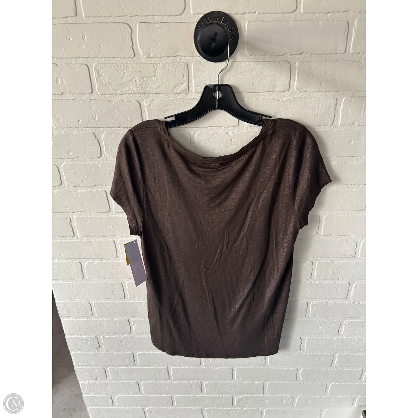 Top Short Sleeve By White House Black Market In Brown, Size: M
