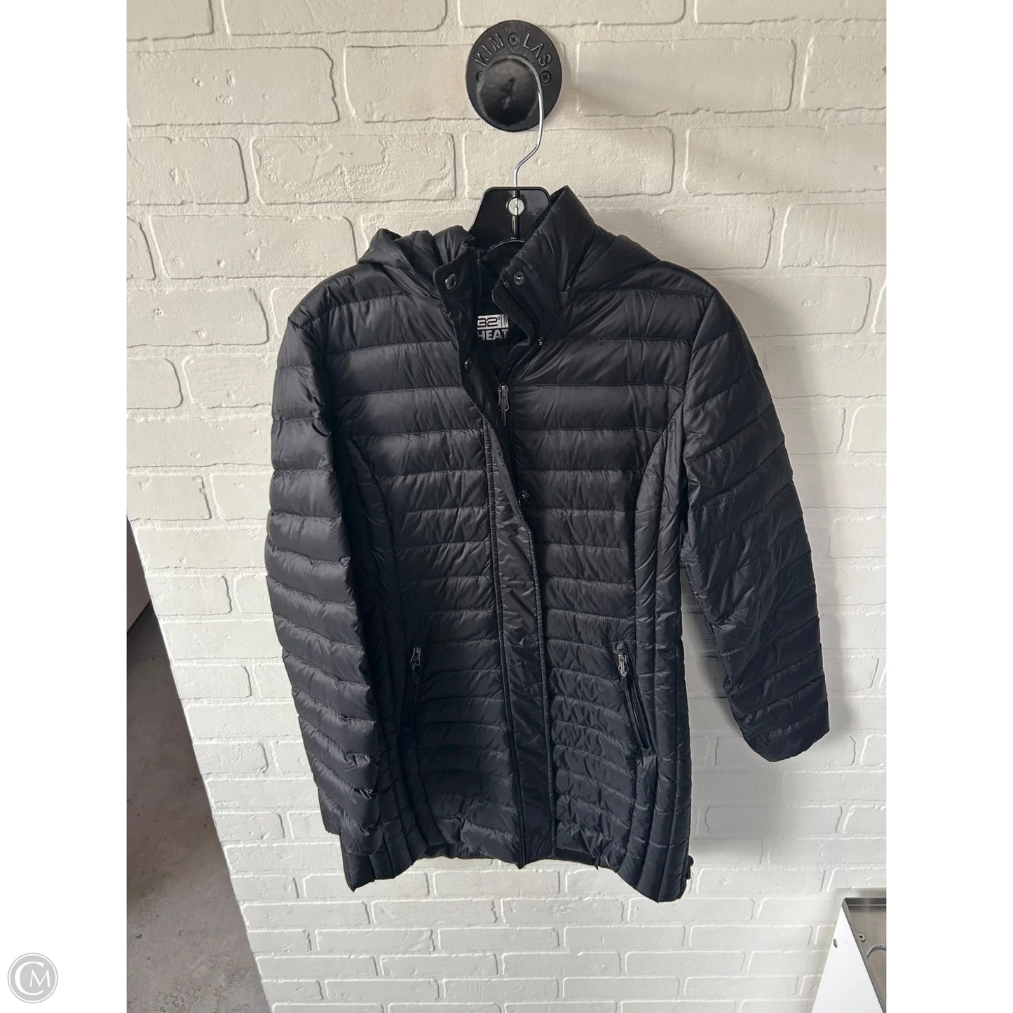 Coat Puffer & Quilted By 32 Degrees In Black, Size: S